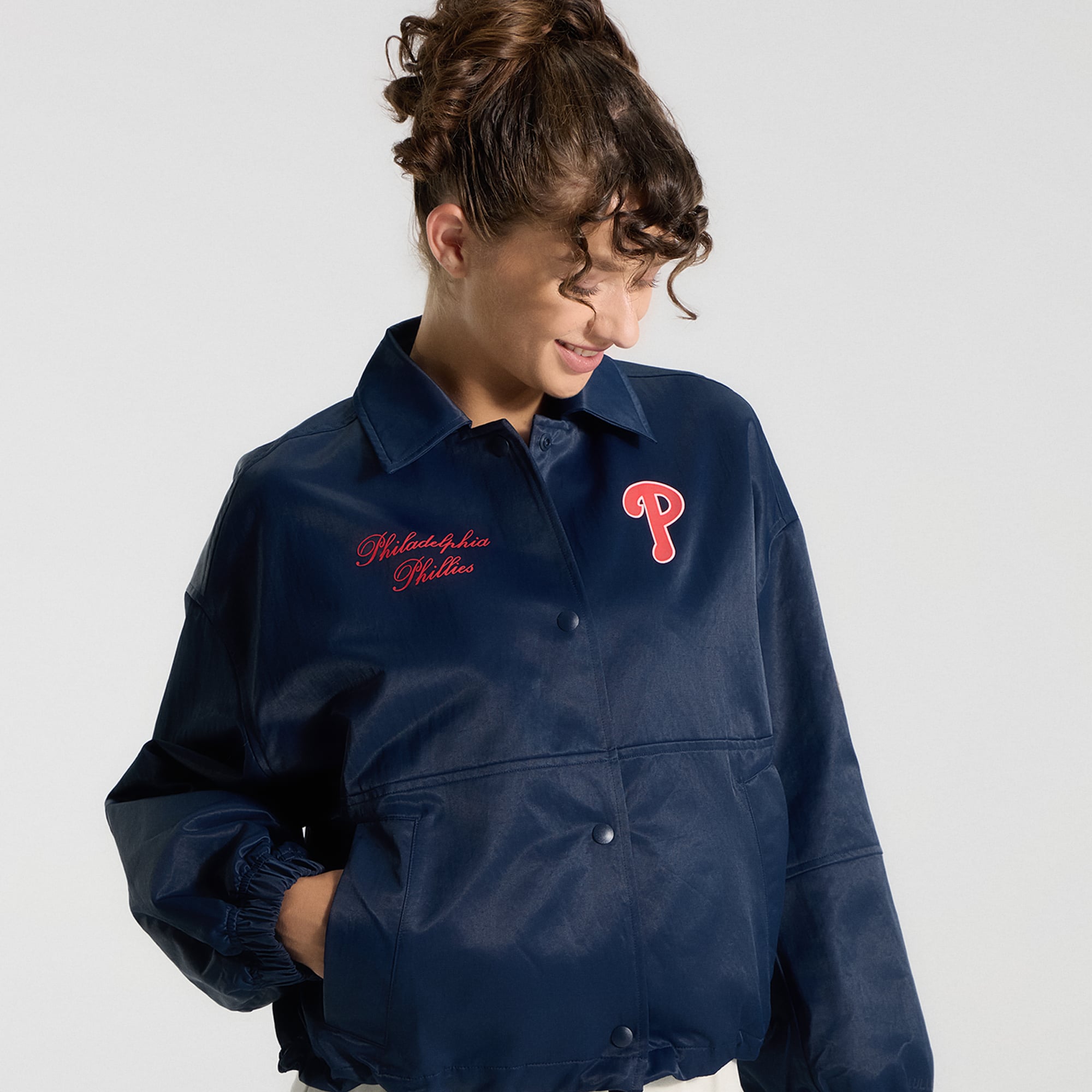 Veste d'entraîneur des Phillies de Philadelphie True Navy pour femmes lululemon