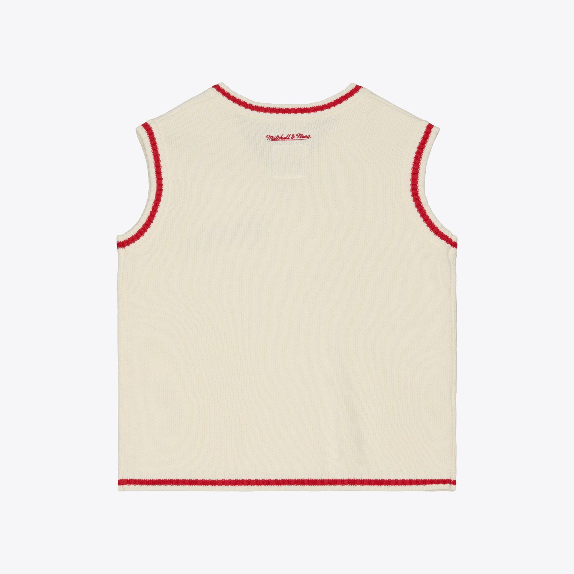 Gilet sans manches Mitchell & Ness crème pour femme, collection Philadelphia Phillies Cooperstown, style rétro.