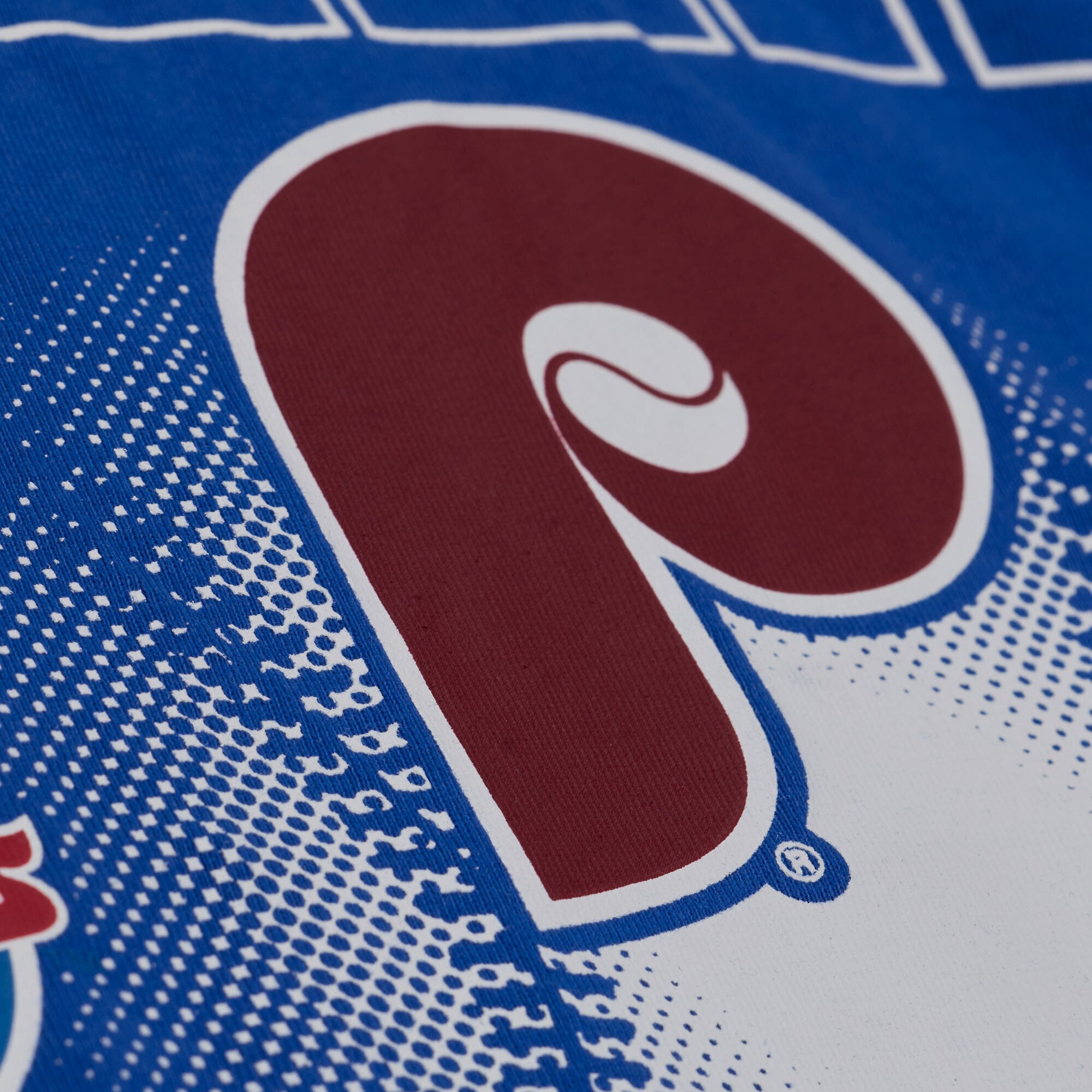Women's Mitchell & Ness Royal Philadelphia Phillies Street Graphics T-Shirt