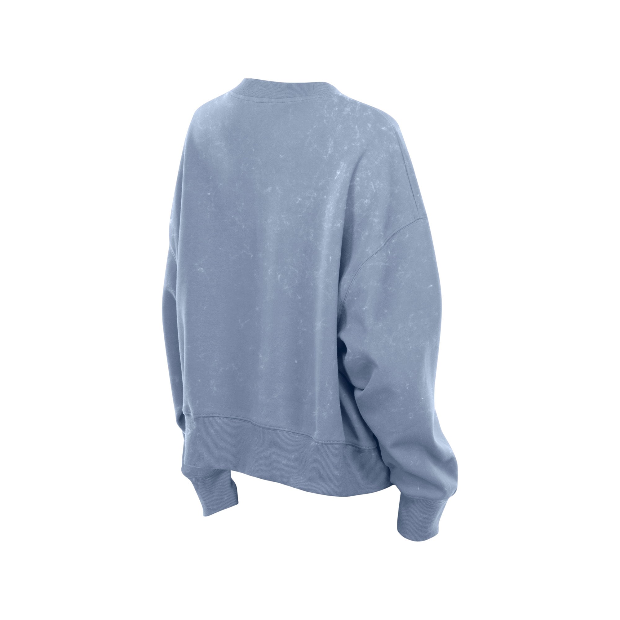 Women's New Era Light Blue Philadelphia Phillies Throwback Mineral Wash Boxy Sweatshirt