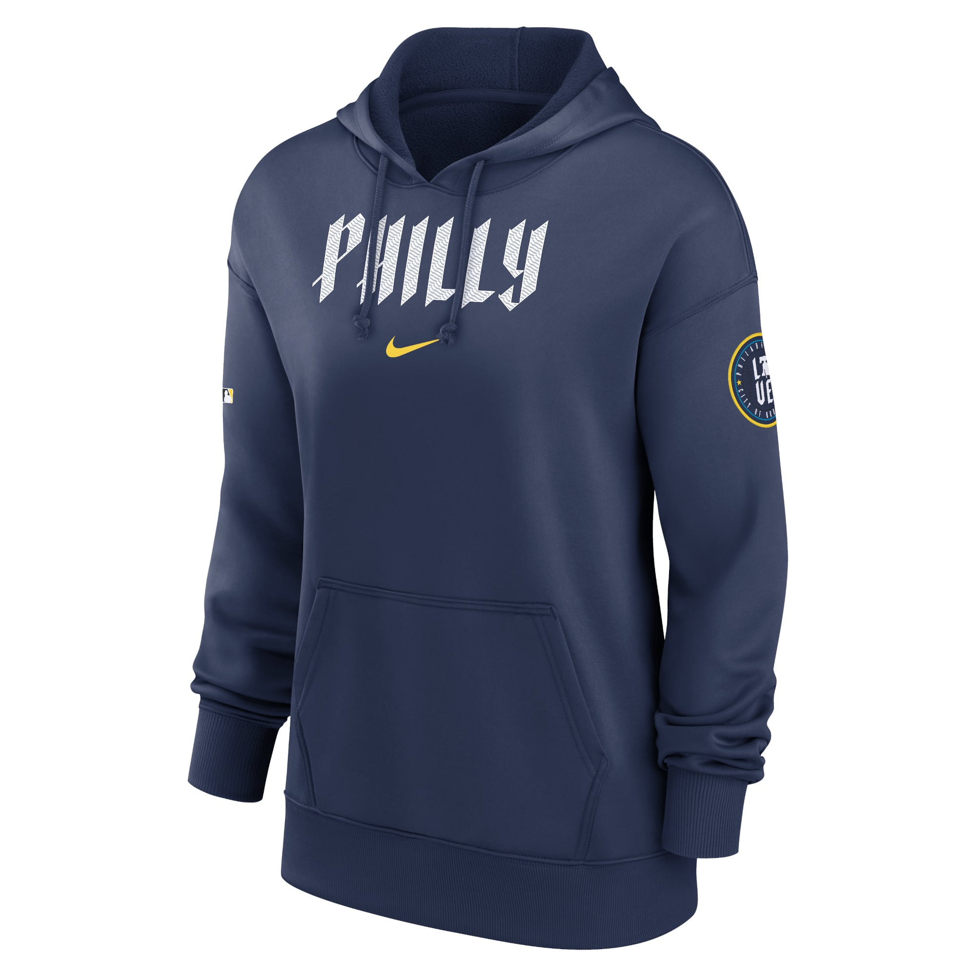 Women's Nike Navy Philadelphia Phillies 2024 City Connect AC Practice Performance Pullover Hoodie