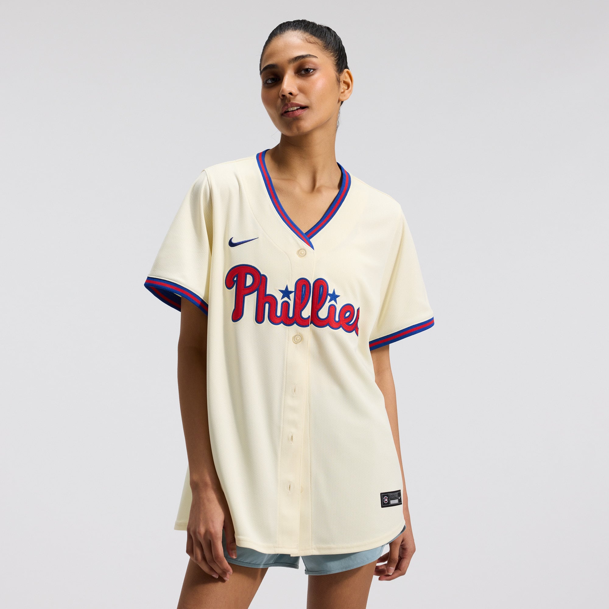 Maillot alternatif limité Nike Ryan Howard crème des Phillies de Philadelphie pour femmes