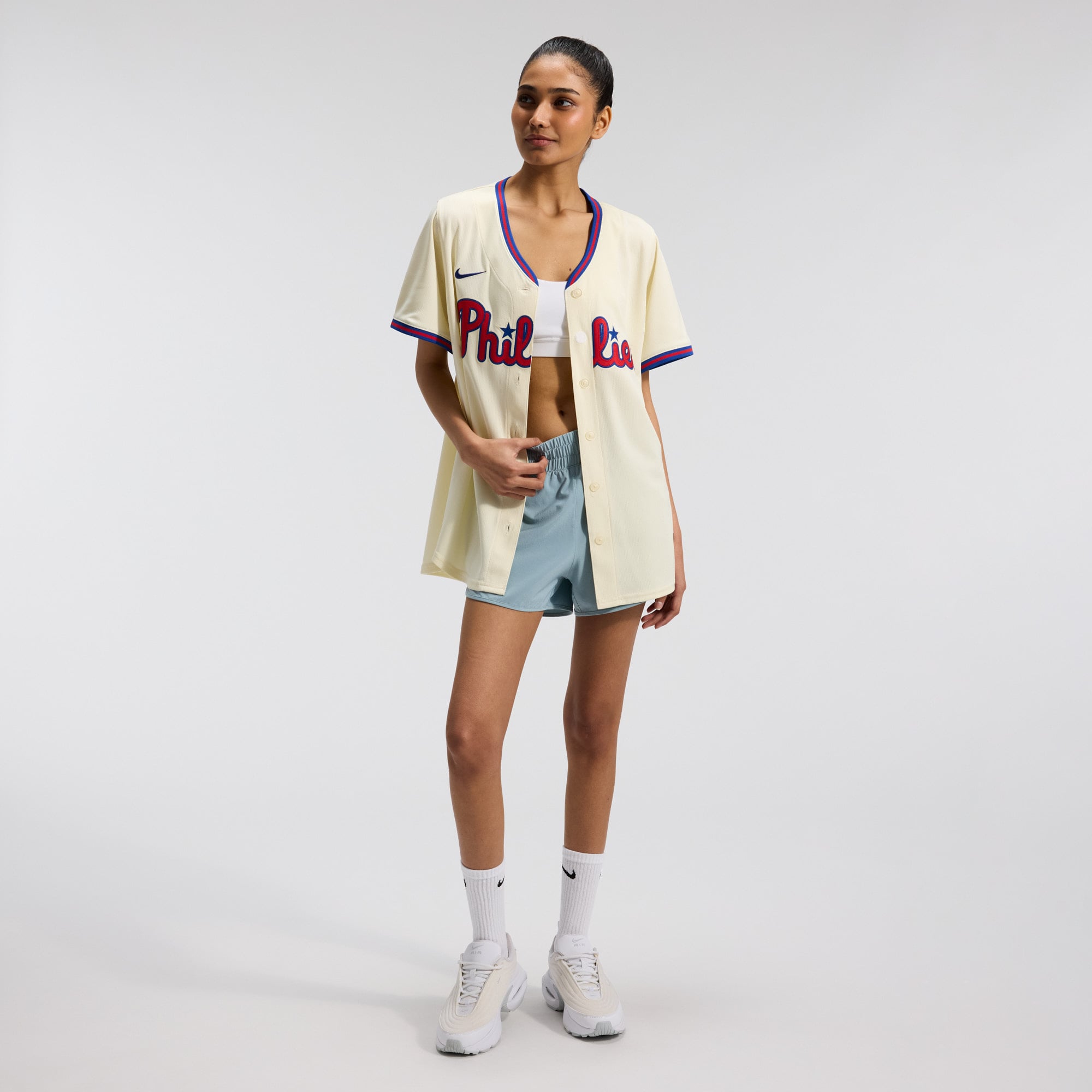 Maillot alternatif limité Nike Ryan Howard crème des Phillies de Philadelphie pour femmes