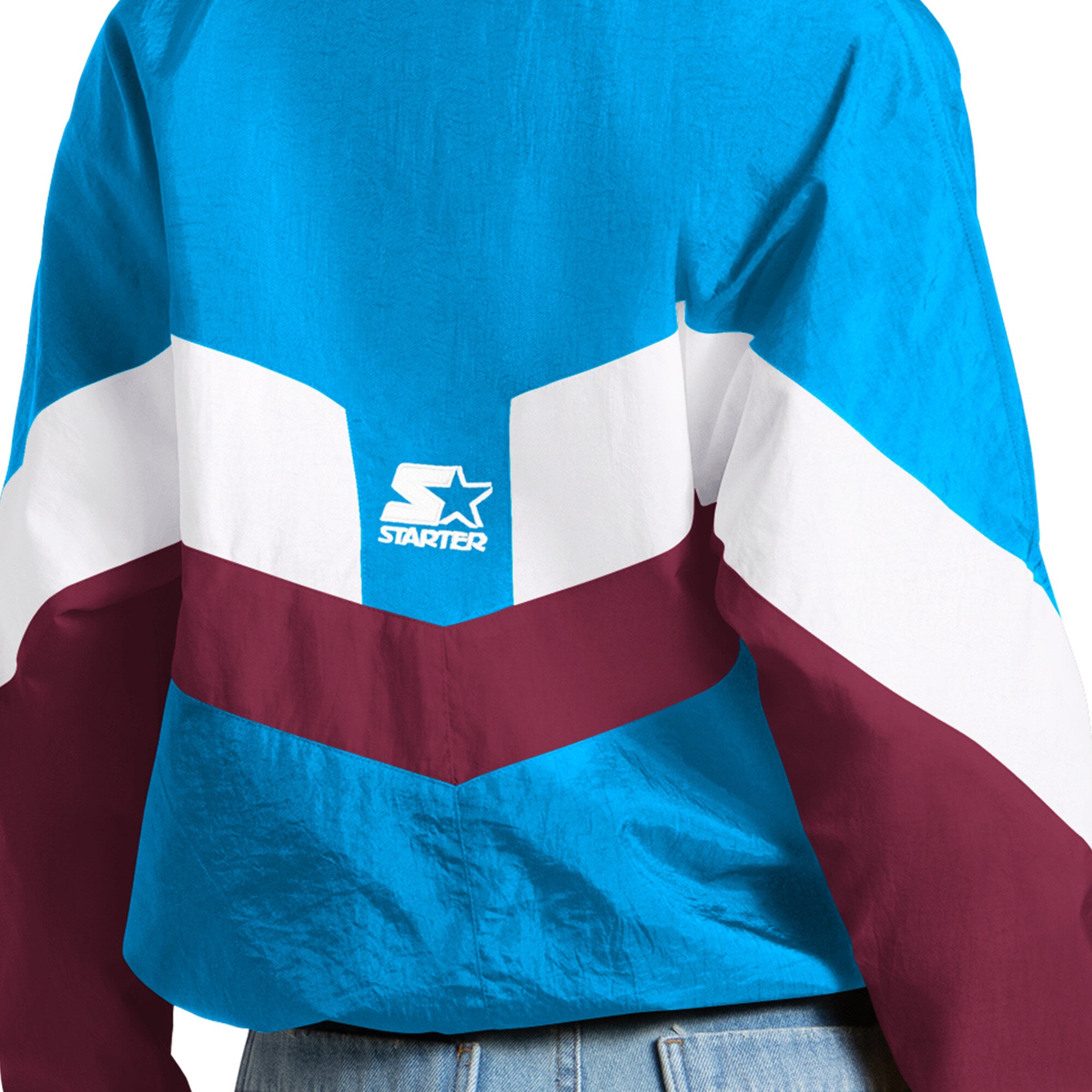 Women's Starter  Light Blue Philadelphia Phillies Yardline Quarter-Zip Pullover