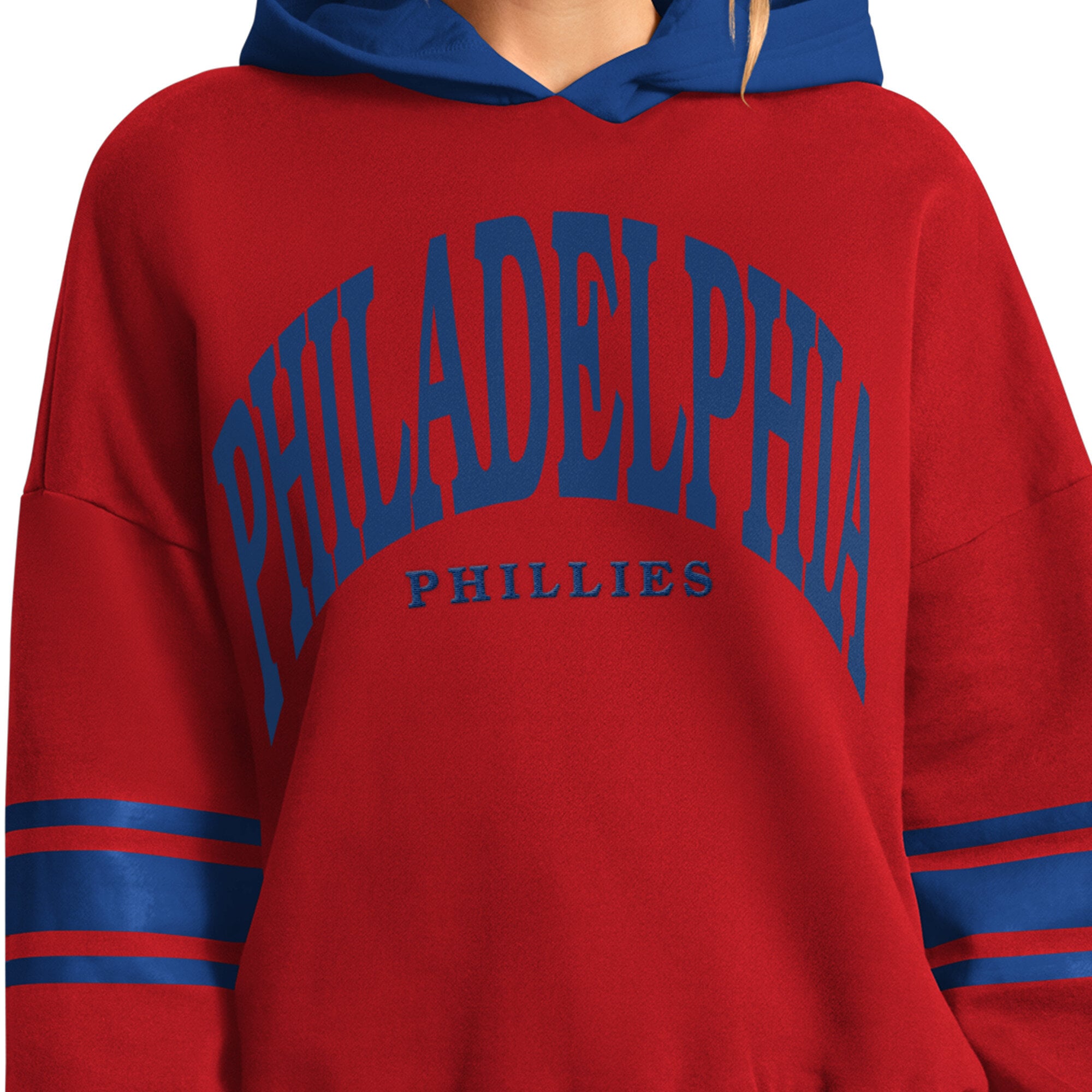 Sweat à capuche Starter rouge pour femmes, Philadelphia Phillies, meilleur entraîneur