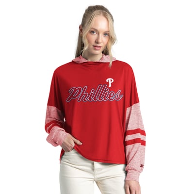  Philadelphia Phillies Starter Women's Fuel Up Lightweight Hoodie - Red
