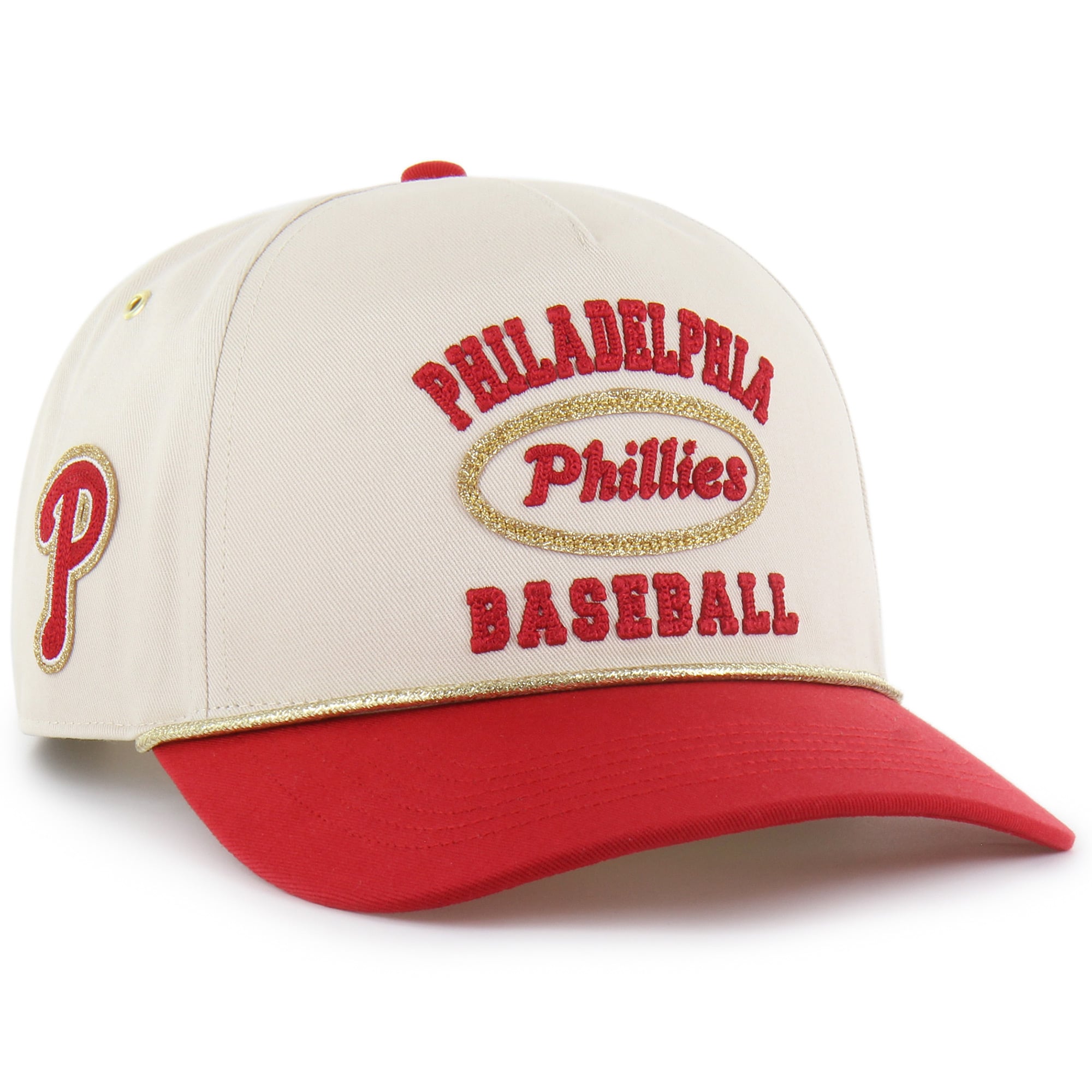 Women's Stoney Clover Lane x '47 Natural Philadelphia Phillies Glitter Rope Hitch Adjustable Hat