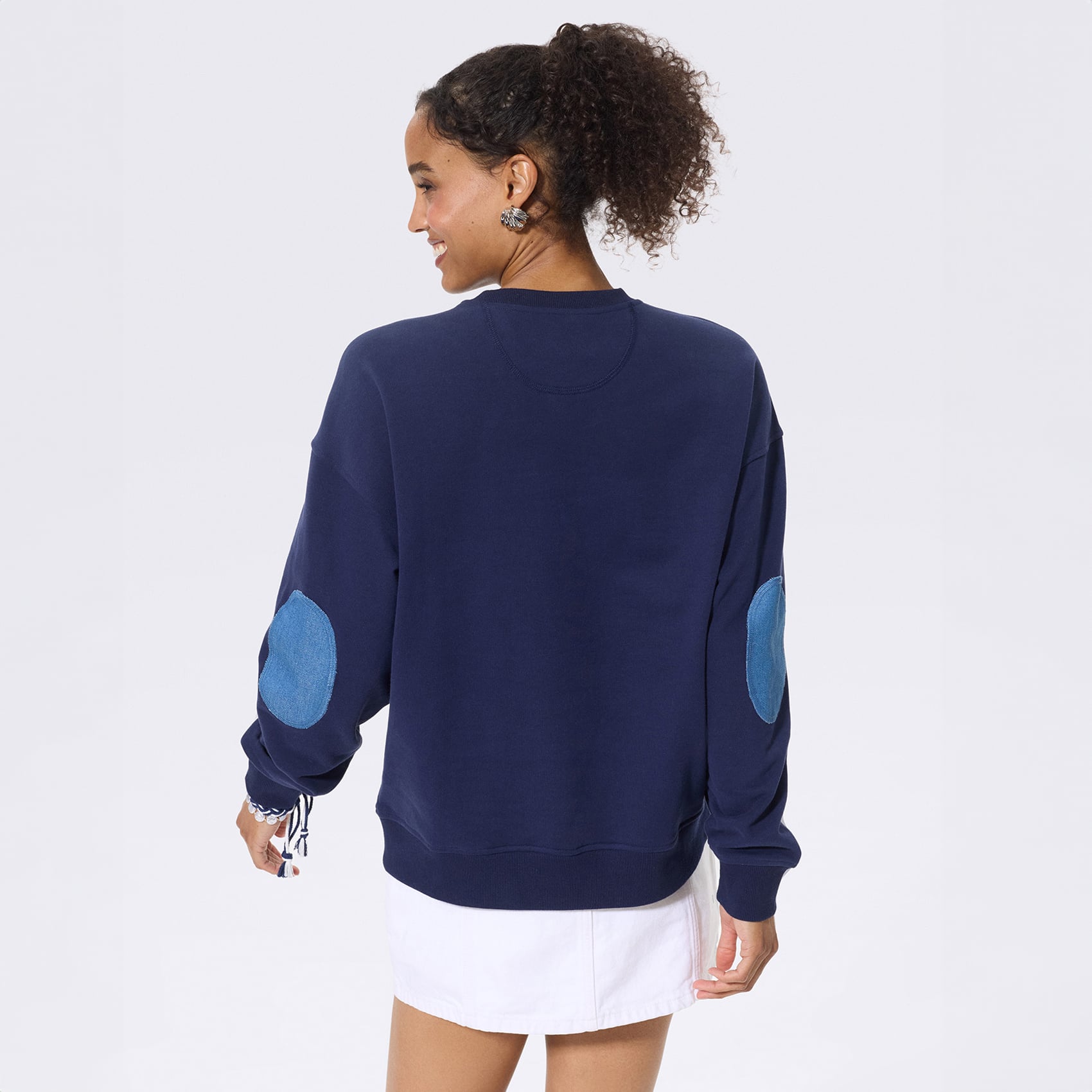 Sweat-shirt à col rond Terez Navy Philadelphia Phillies pour femme