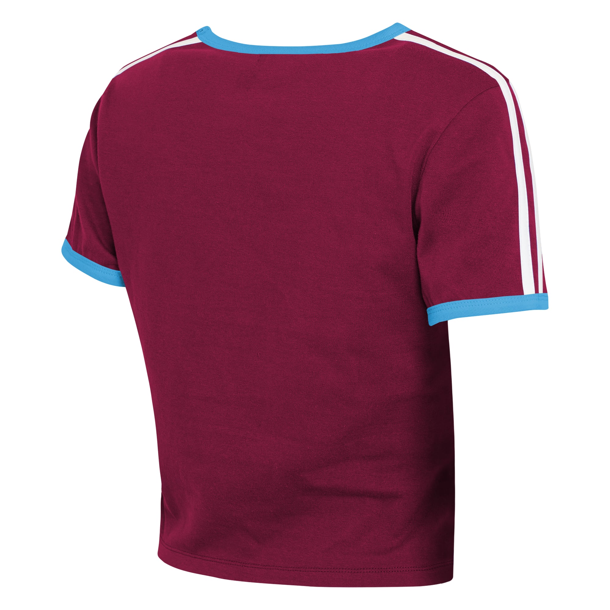 T-shirt court à col rond style rétro pour femme WEAR by Erin Andrews Philadelphia Phillies, couleur bordeaux.