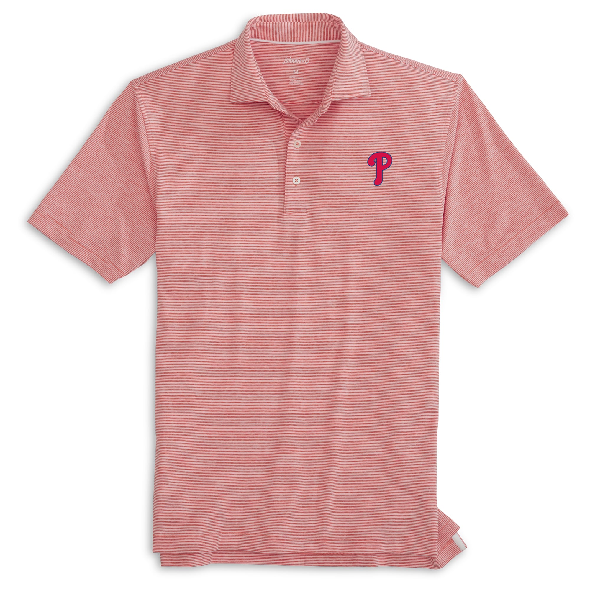 Polo de performance rayé Johnnie-O rouge Philadelphia Phillies Lyndon pour jeunes