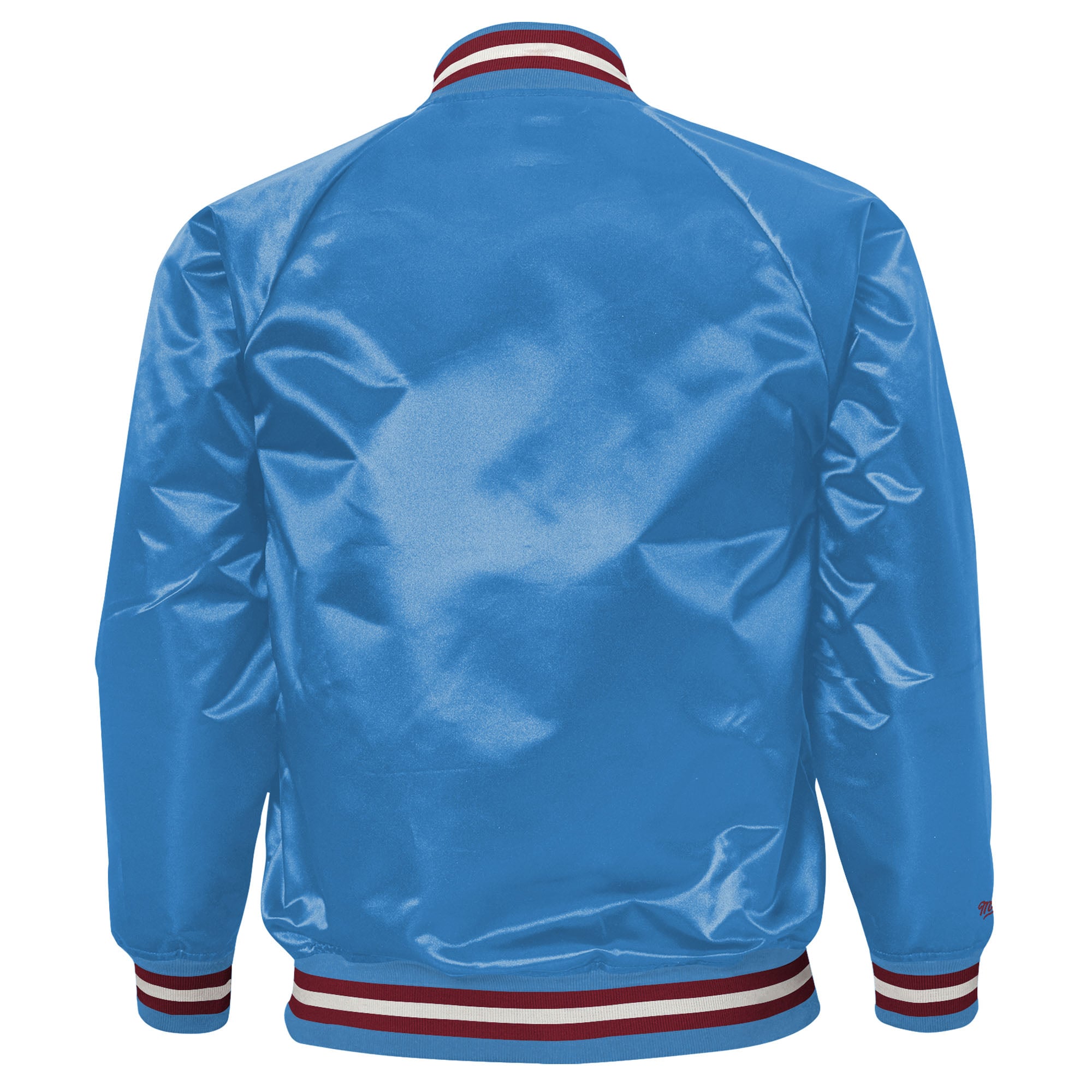 Youth Mitchell & Ness Light Blue Philadelphia Phillies Cooperstown Collection Raglan Satin Full-Snap Jacket