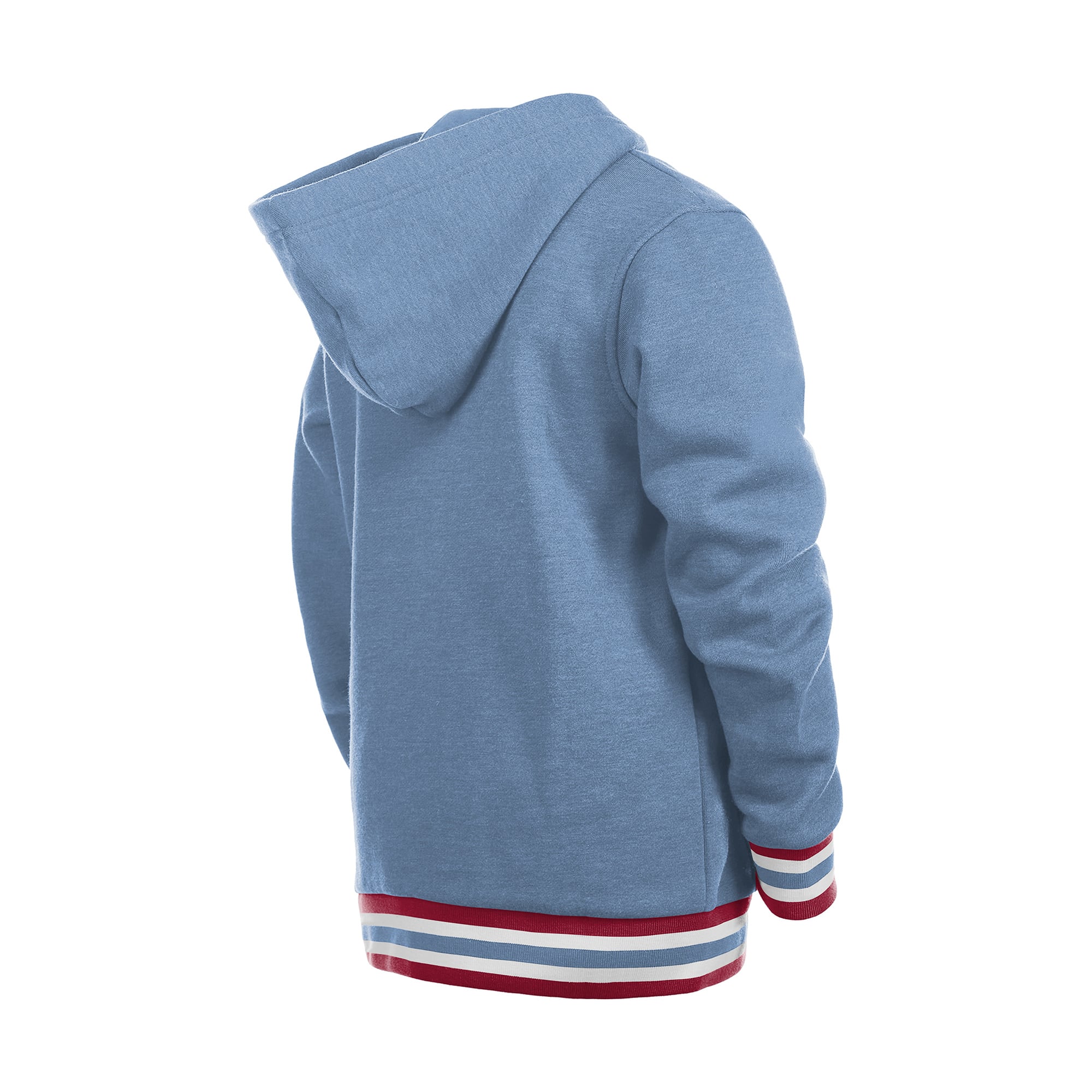 Youth New Era Red Philadelphia Phillies Knit Trim Pullover Hoodie