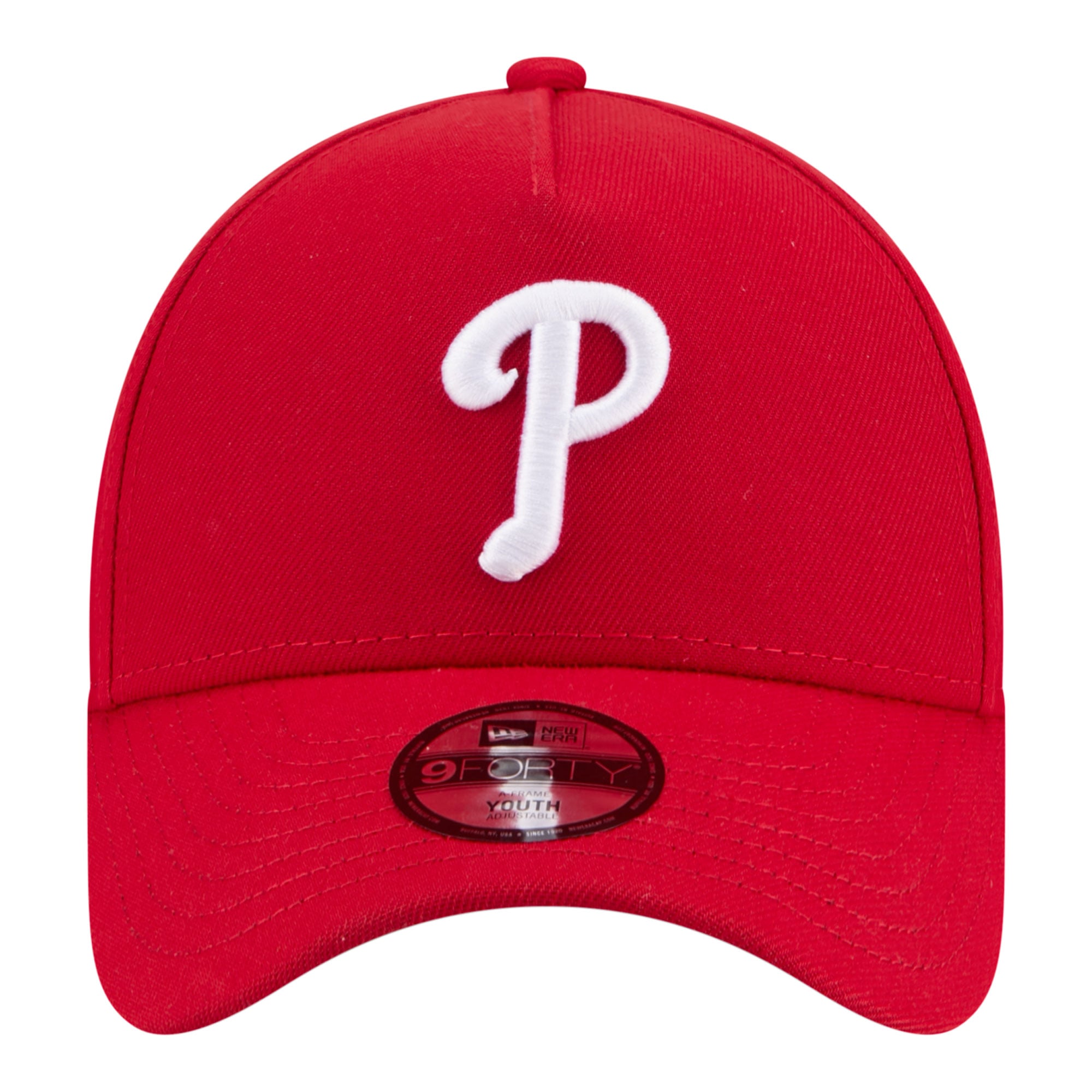 Casquette ajustable New Era rouge Philadelphia Phillies 9FORTY pour jeunes