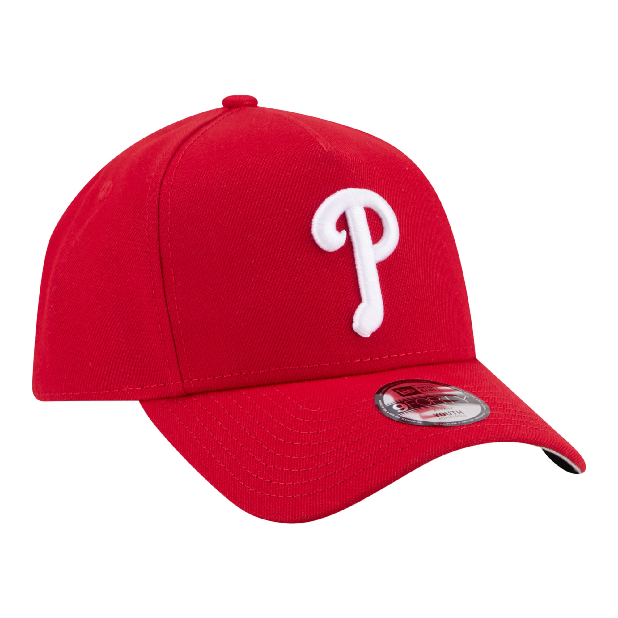Casquette ajustable New Era rouge Philadelphia Phillies 9FORTY pour jeunes
