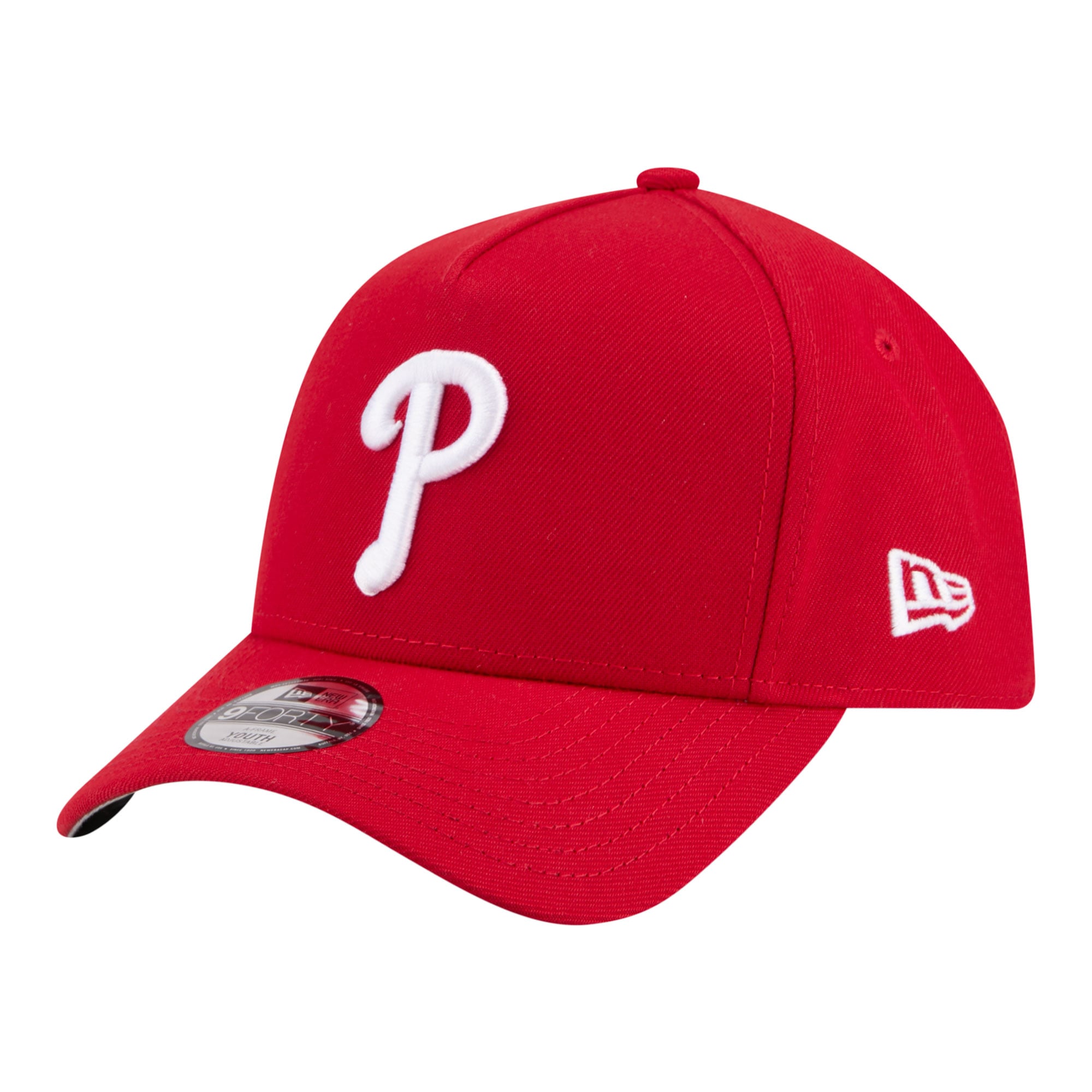 Casquette ajustable New Era rouge Philadelphia Phillies 9FORTY pour jeunes