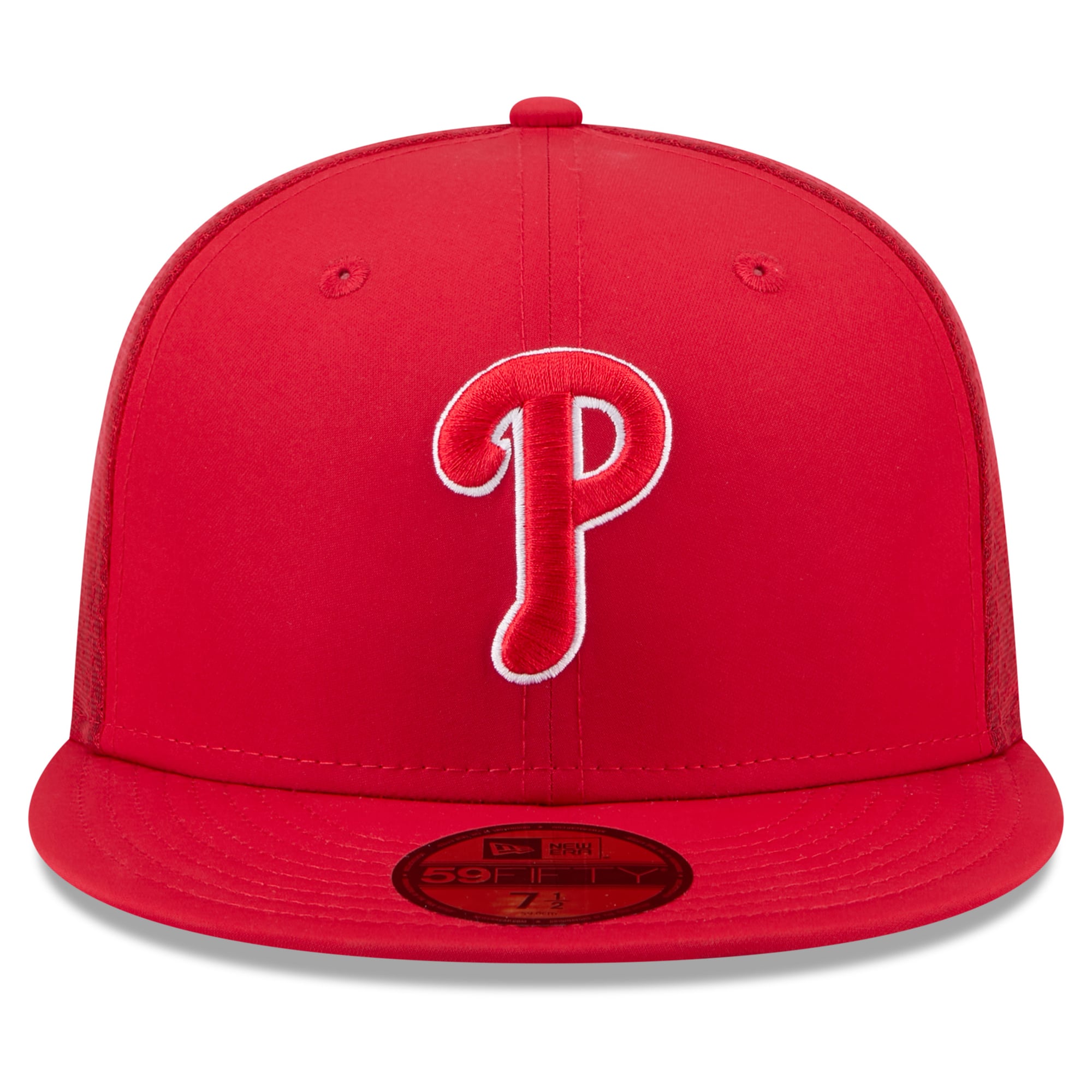 Youth New Era Red Philadelphia Phillies Batting Practice 59FIFTY Fitted Hat