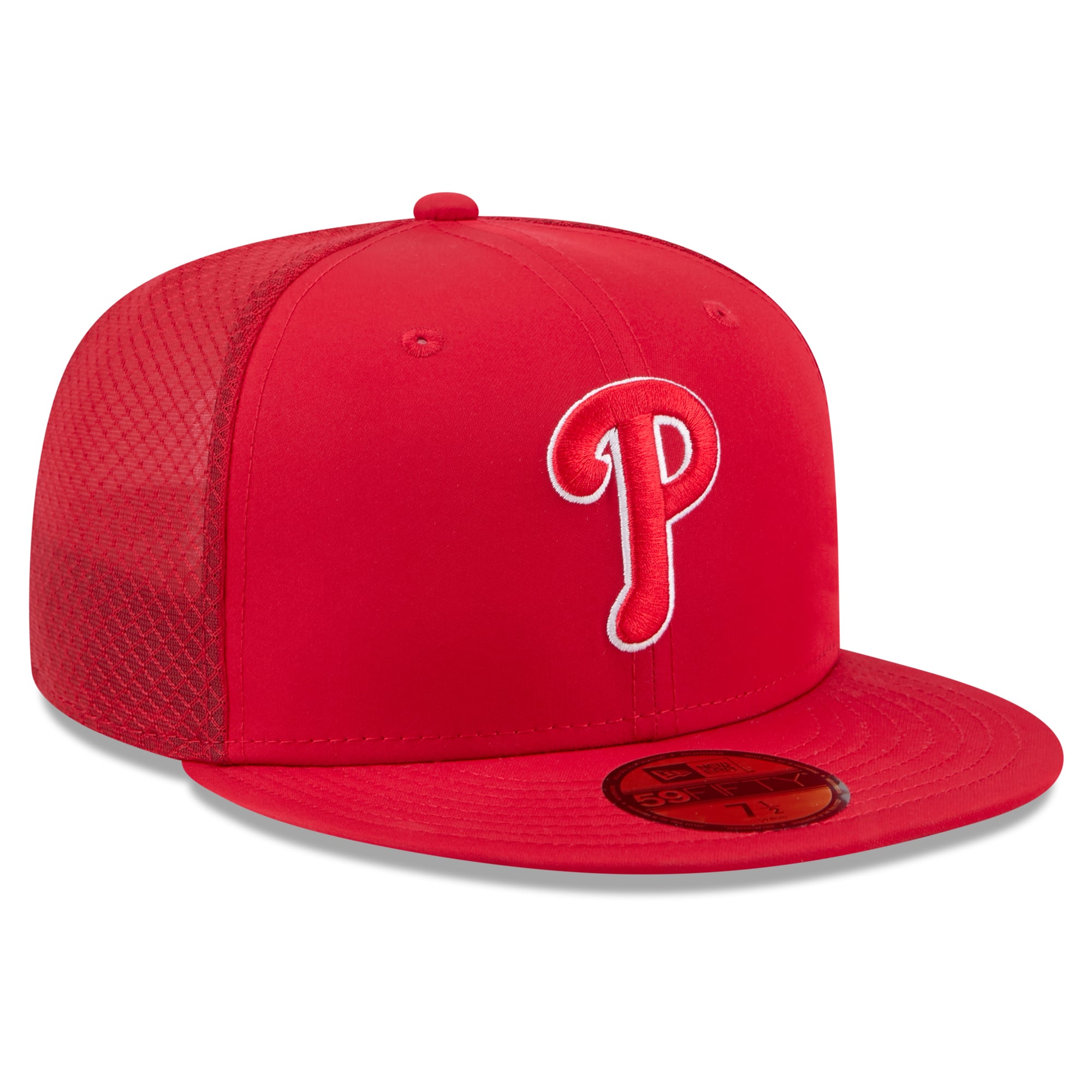 Youth New Era Red Philadelphia Phillies Batting Practice 59FIFTY Fitted Hat