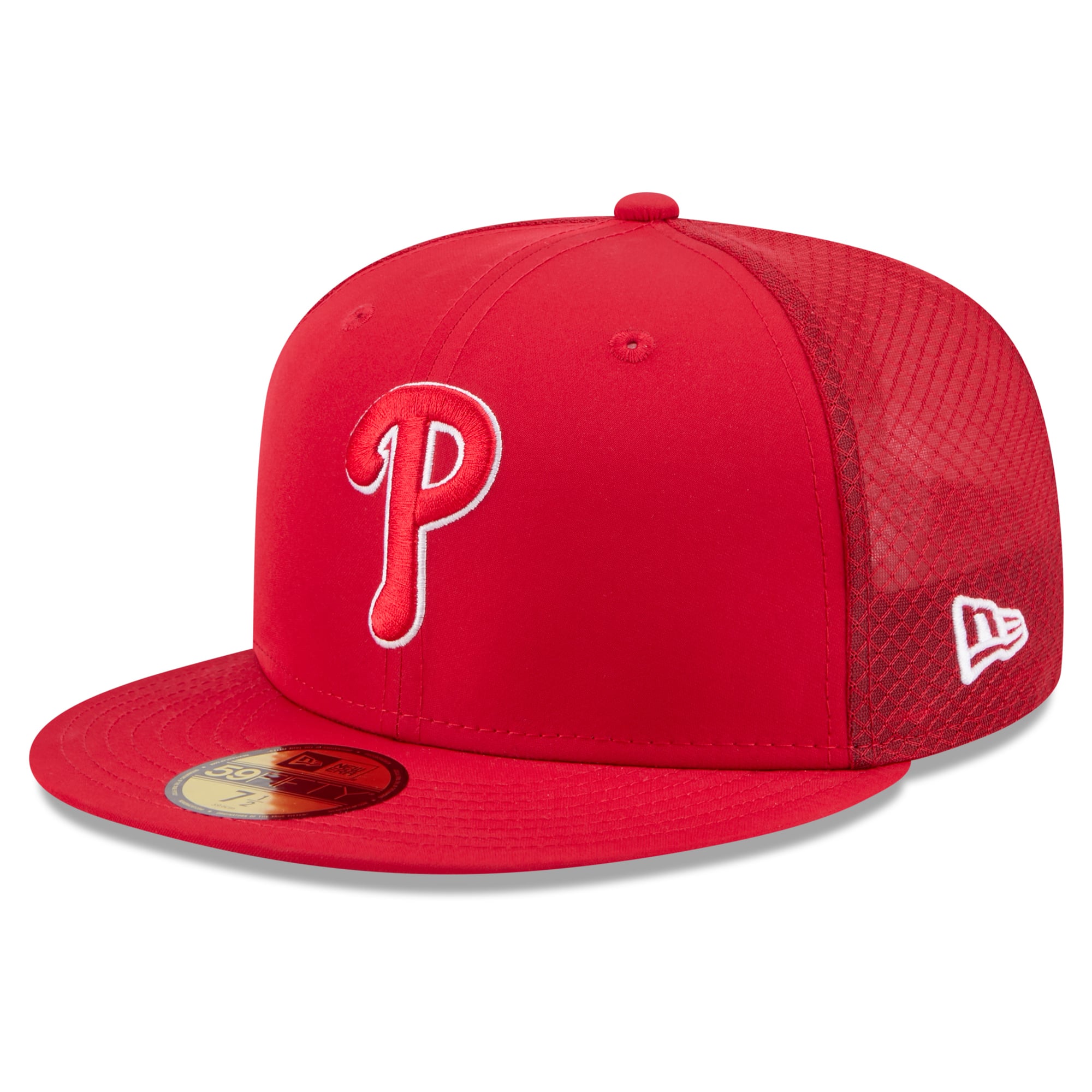 Youth New Era Red Philadelphia Phillies Batting Practice 59FIFTY Fitted Hat