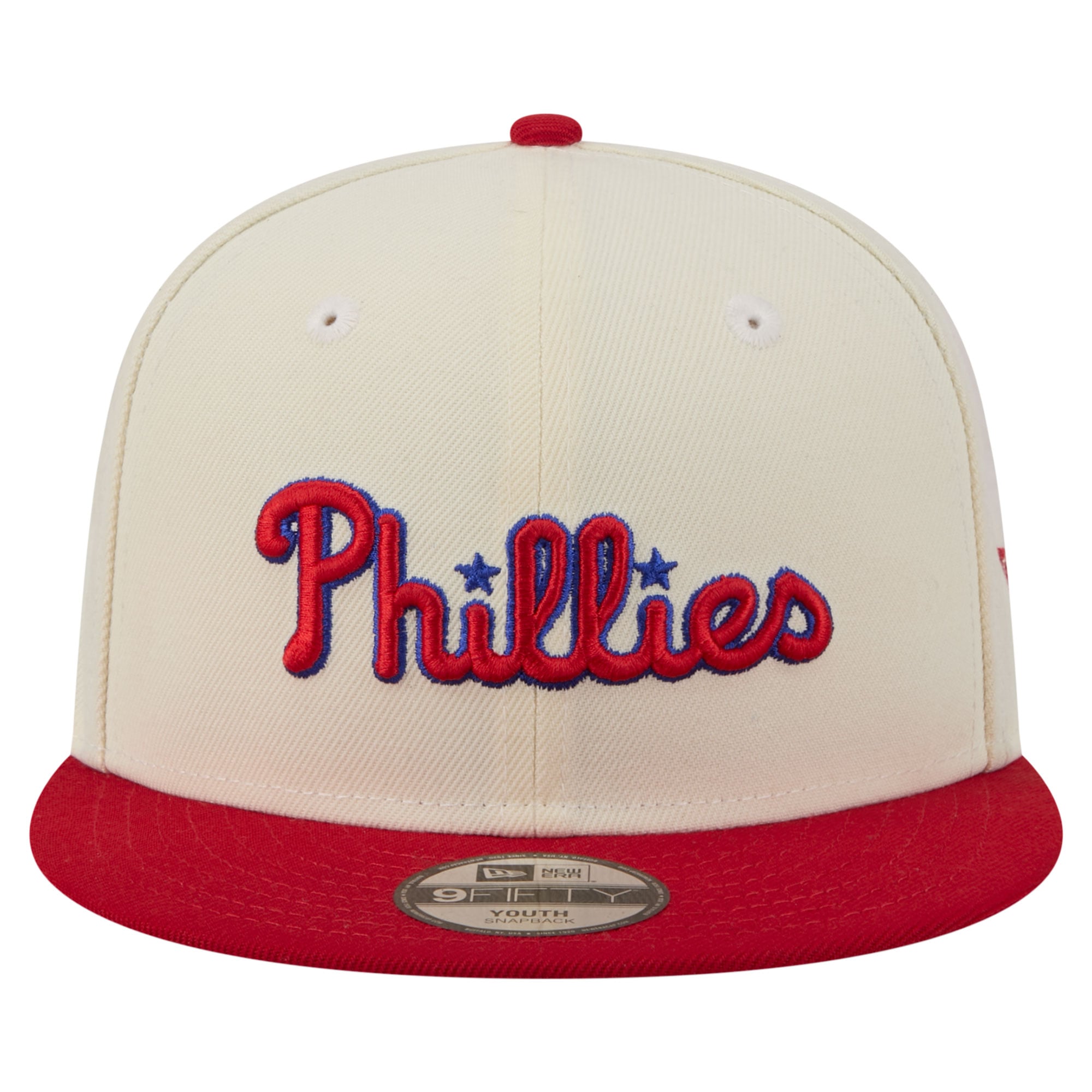 Youth New Era White Philadelphia Phillies Two-Tone 9FIFTY Snapback Hat