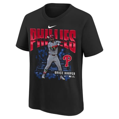 Bryce Harper Philadelphia Phillies Nike Youth Oversized Player T-Shirt - Black