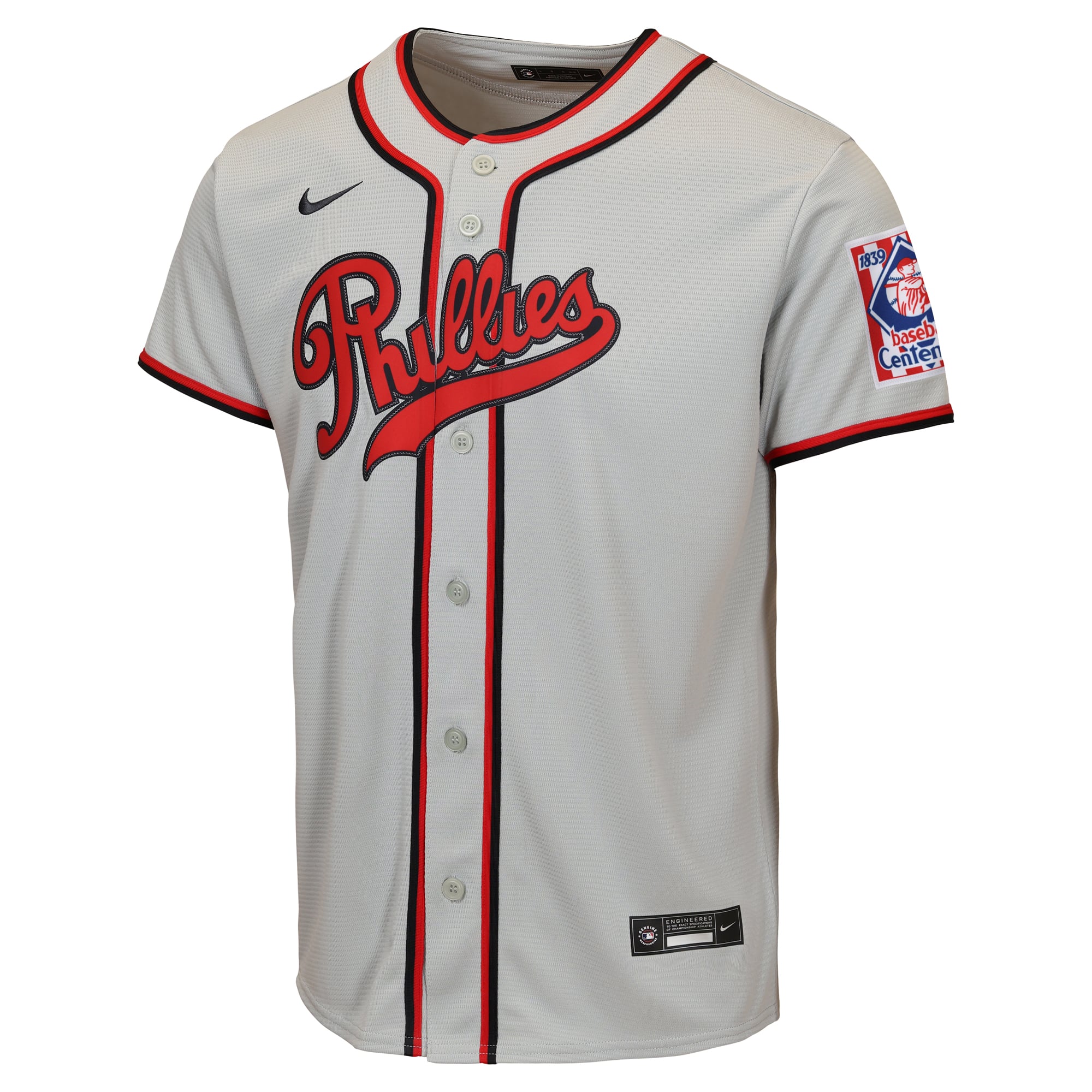 Youth Nike Bryce Harper Gray Philadelphia Phillies 2026 Field of Dreams Replica Jersey