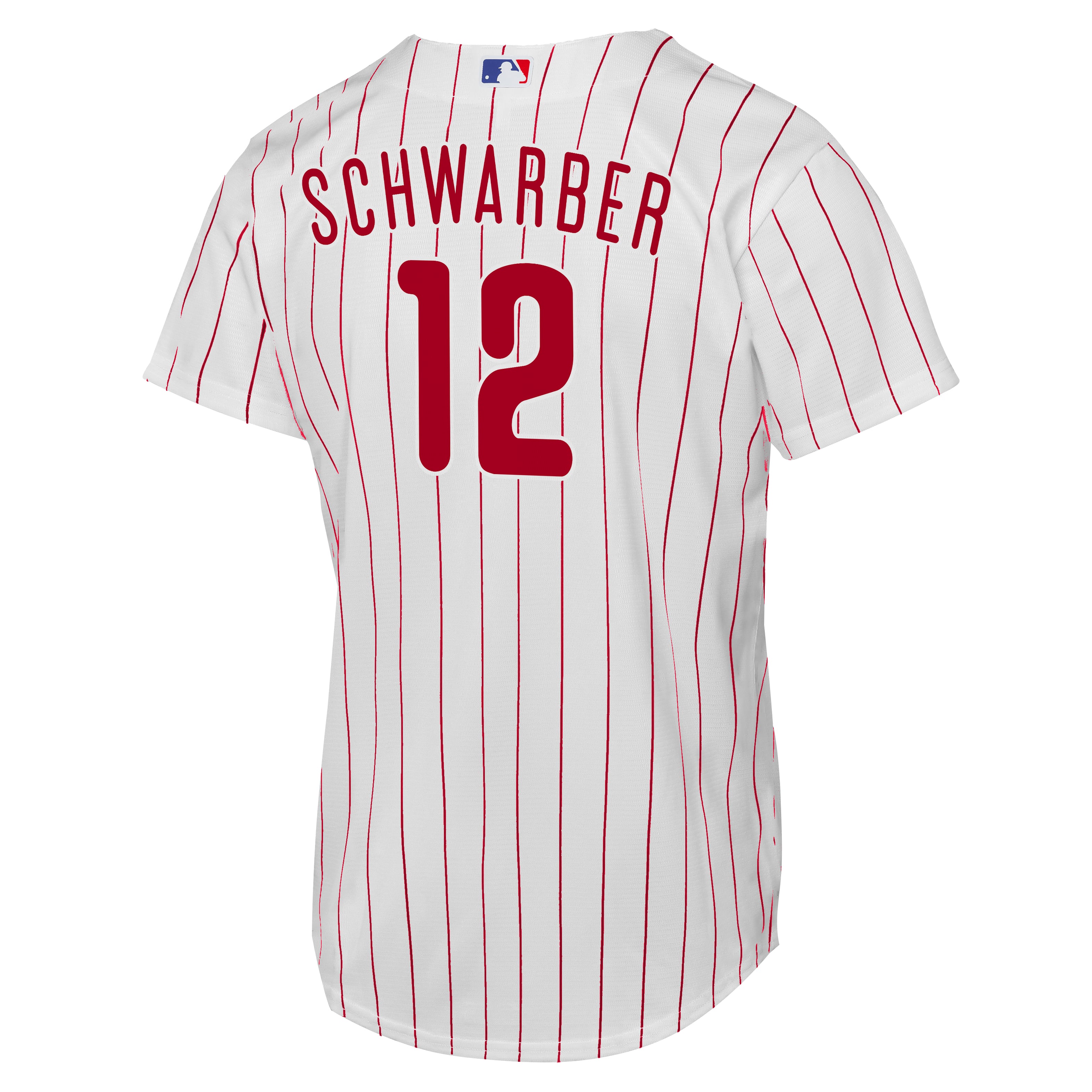 Maillot réplique domicile Nike Kyle Schwarber blanc des Phillies de Philadelphie pour jeunes