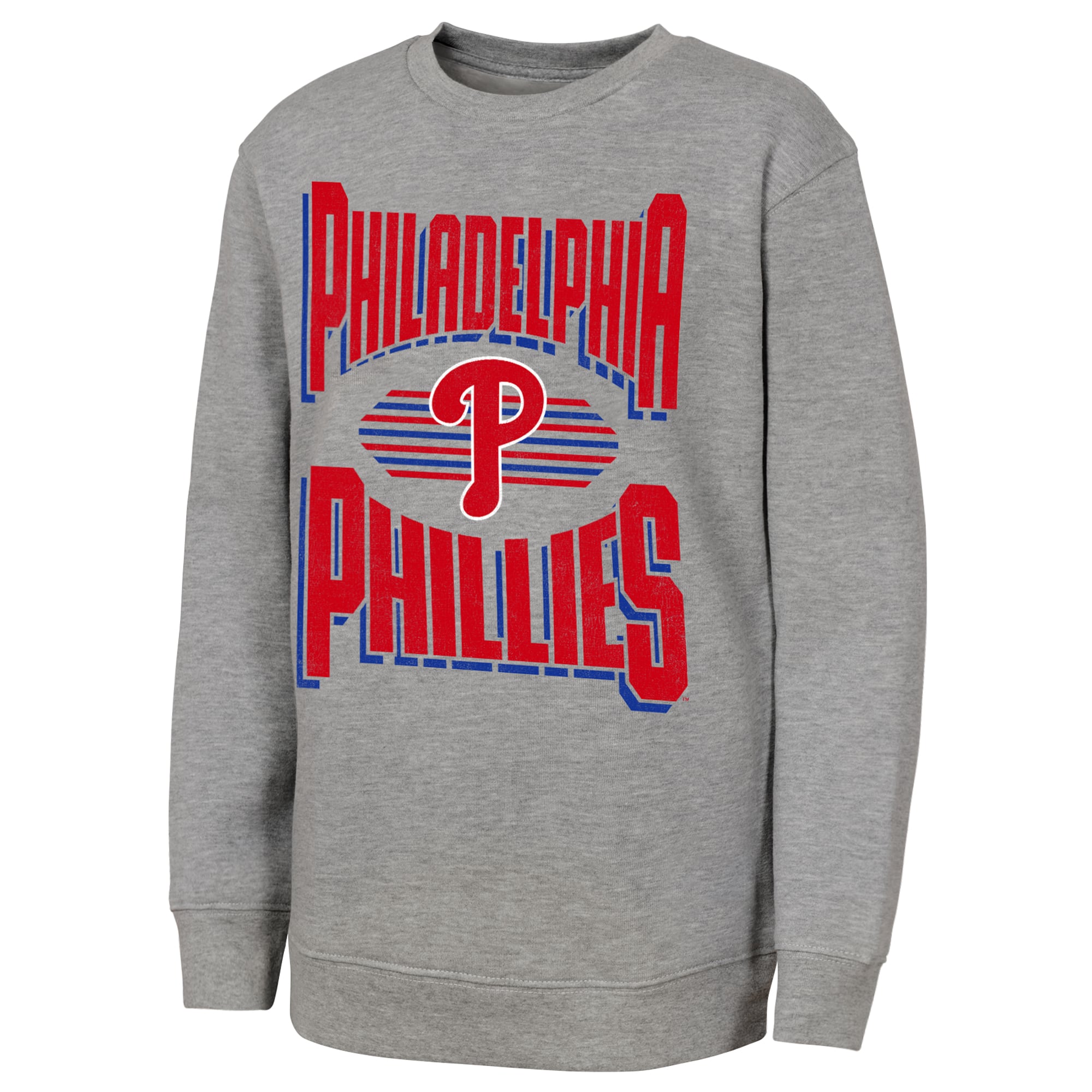 Sweat-shirt gris Jet Stream des Phillies de Philadelphie pour jeunes la marque Outerstuff