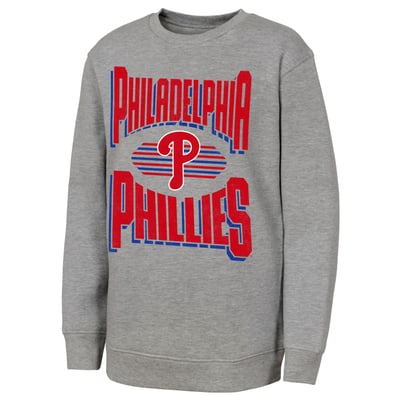 Philadelphia Phillies Outerstuff Youth Jet Stream Sweatshirt - Gray