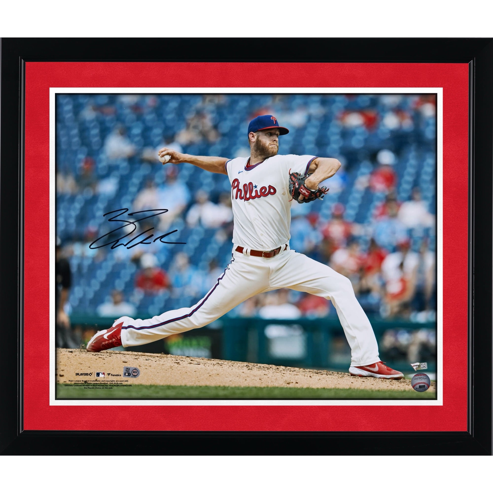 Zack Wheeler Philadelphia Phillies Autographed 16" x 20" Pitching Photograph