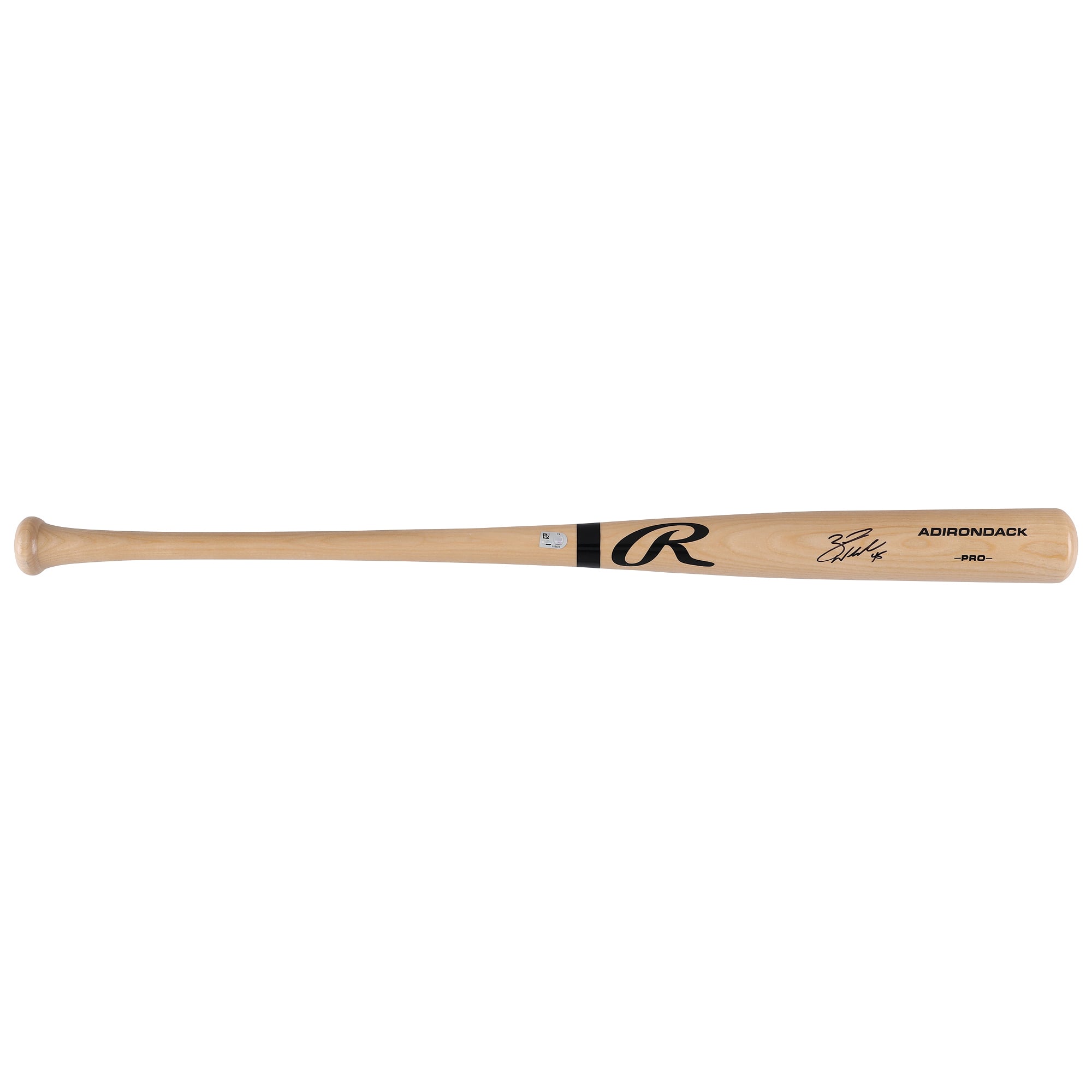 Zack Wheeler Philadelphia Phillies Autographed Blonde Rawlings Pro Bat