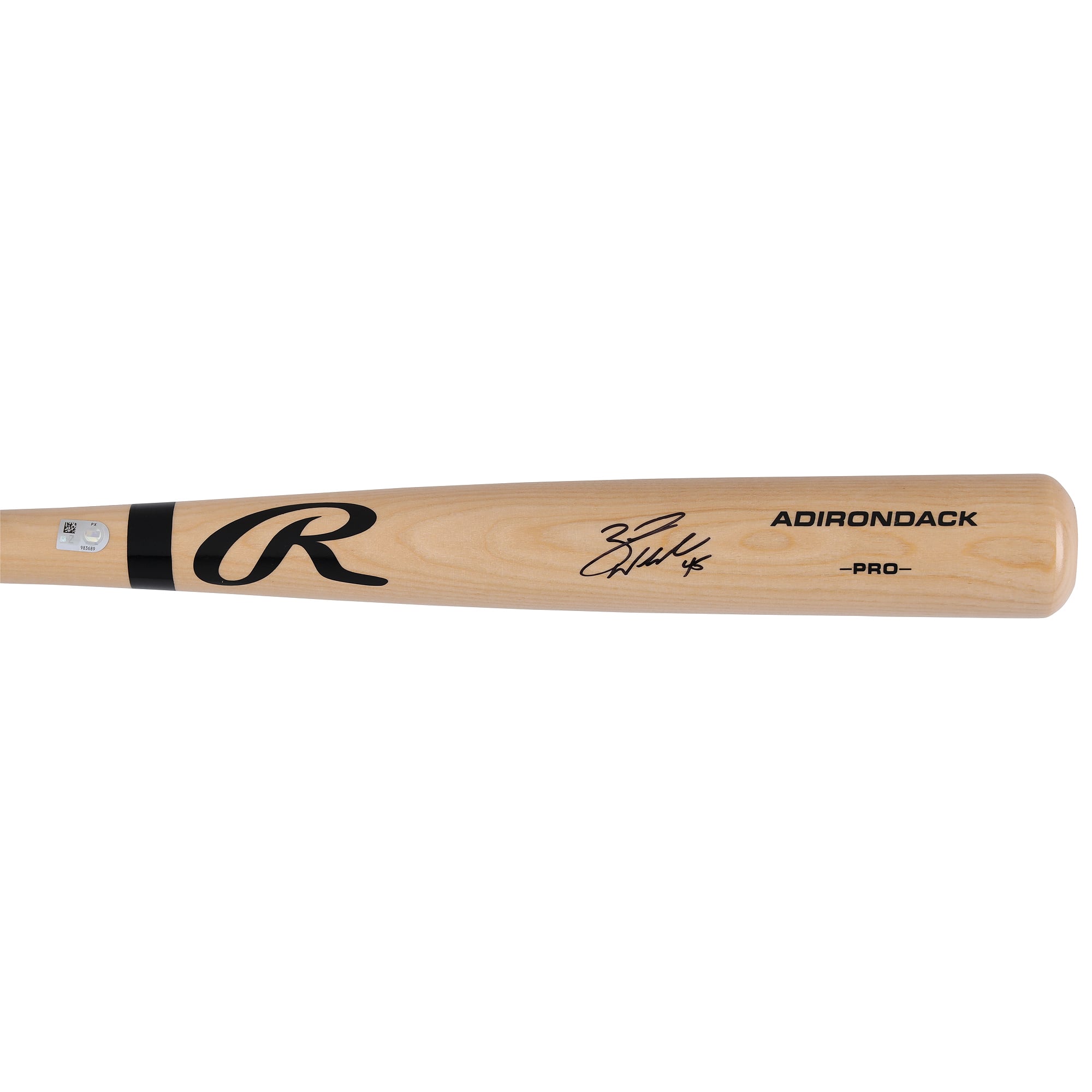 Zack Wheeler Philadelphia Phillies Autographed Blonde Rawlings Pro Bat