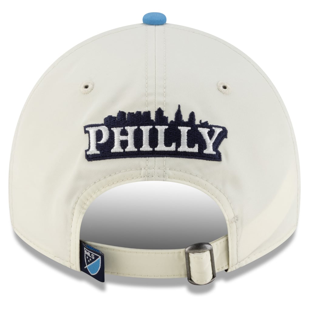 Philadelphia Union New Era Youth 2026 Third Jersey Hook 9TWENTY Adjustable Hat - Beige/Navy