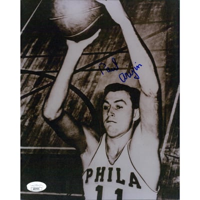 Paul Arizin Memorabilia, Autographed Paul Arizin Collectibles 