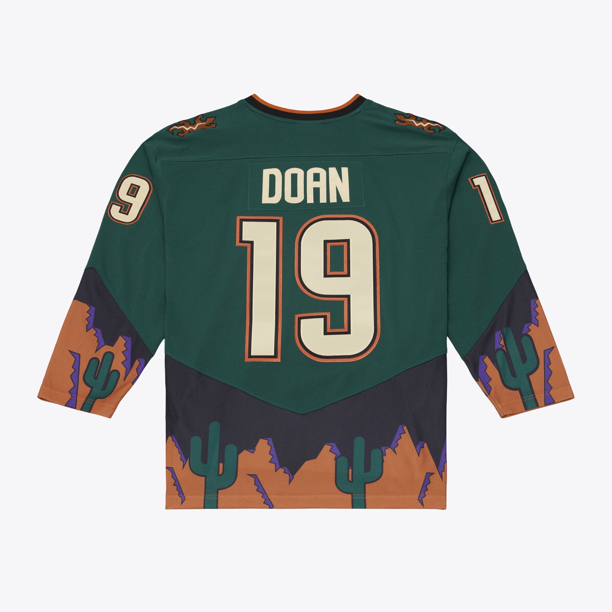 Men's Mitchell & Ness Shane Doan Green Phoenix Coyotes 2001/02 Alternate Captain Patch Power Play Jersey