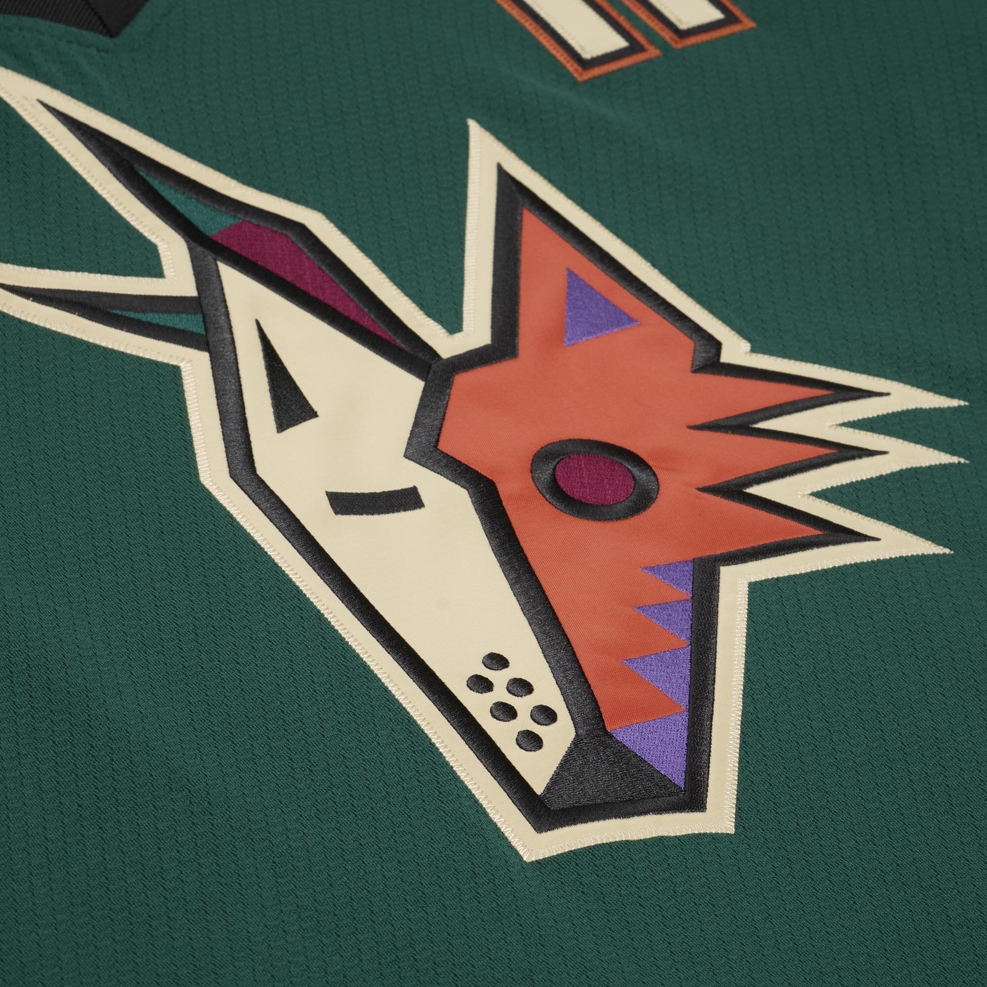 Men's Mitchell & Ness Shane Doan Green Phoenix Coyotes 2001/02 Alternate Captain Patch Power Play Jersey