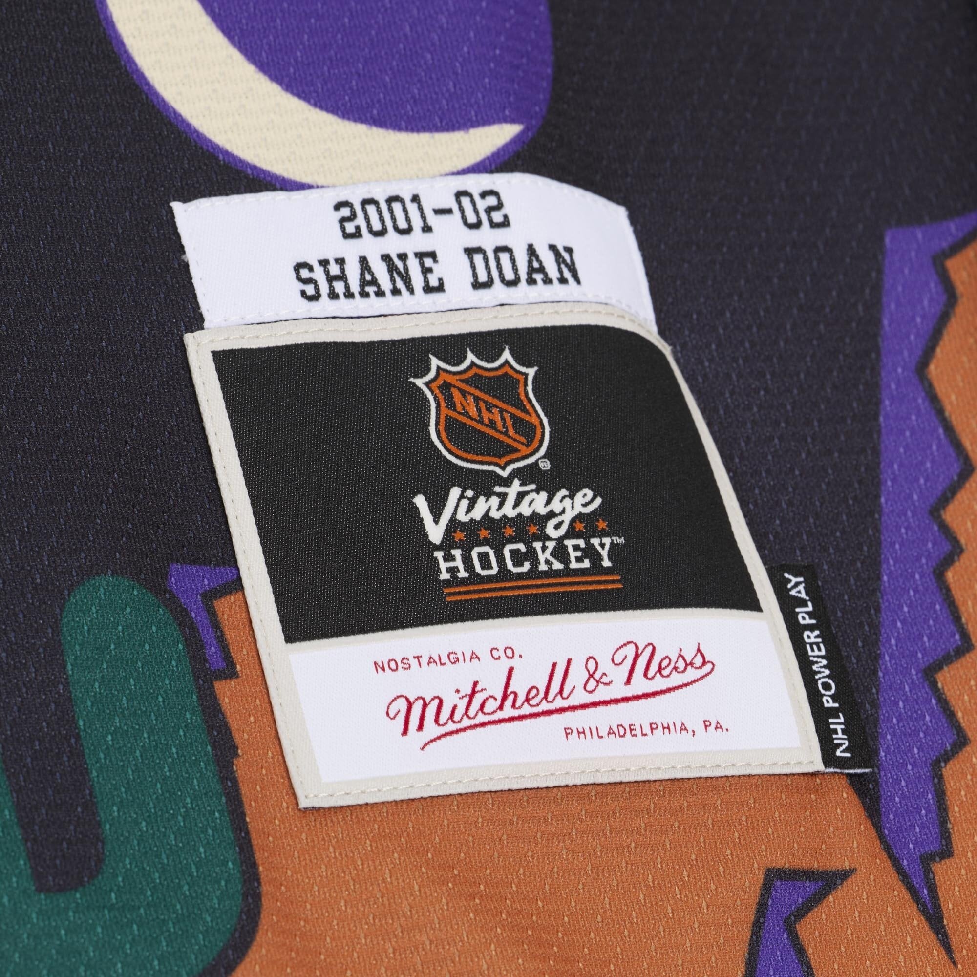 Men's Mitchell & Ness Shane Doan Green Phoenix Coyotes 2001/02 Alternate Captain Patch Power Play Jersey