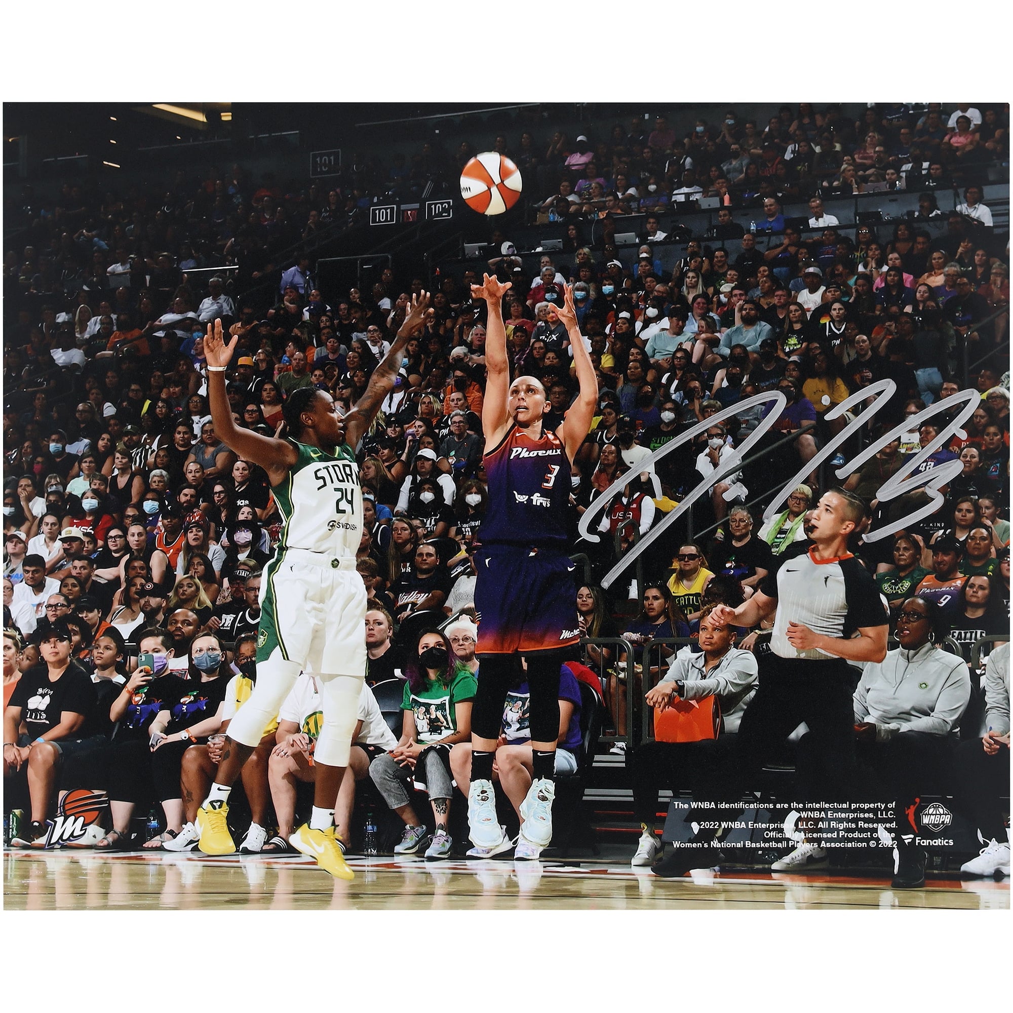 Photo de Diana Taurasi (Phoenix Mercury) dédicacée (8 x 10 pouces)