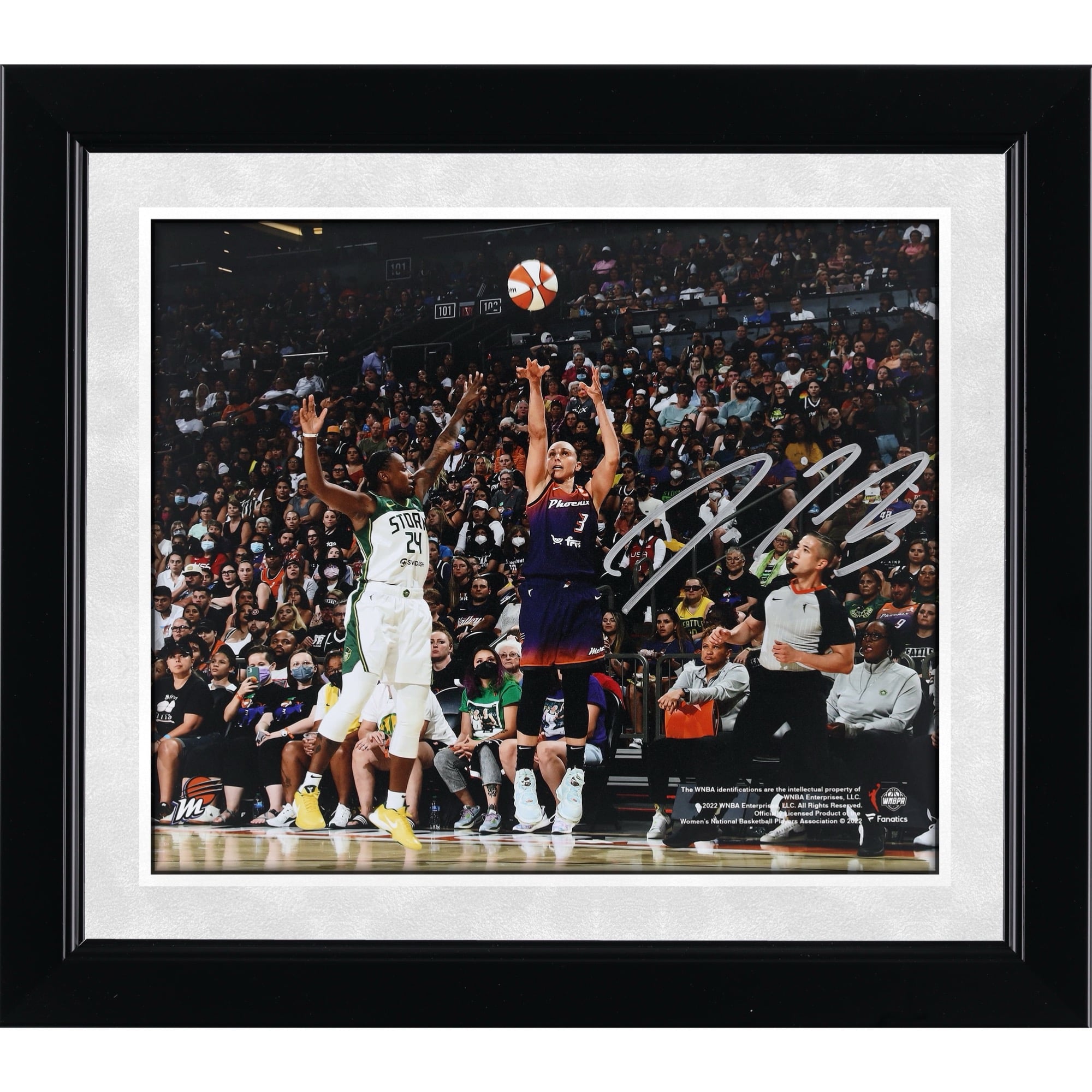 Photo de Diana Taurasi (Phoenix Mercury) dédicacée (8 x 10 pouces)