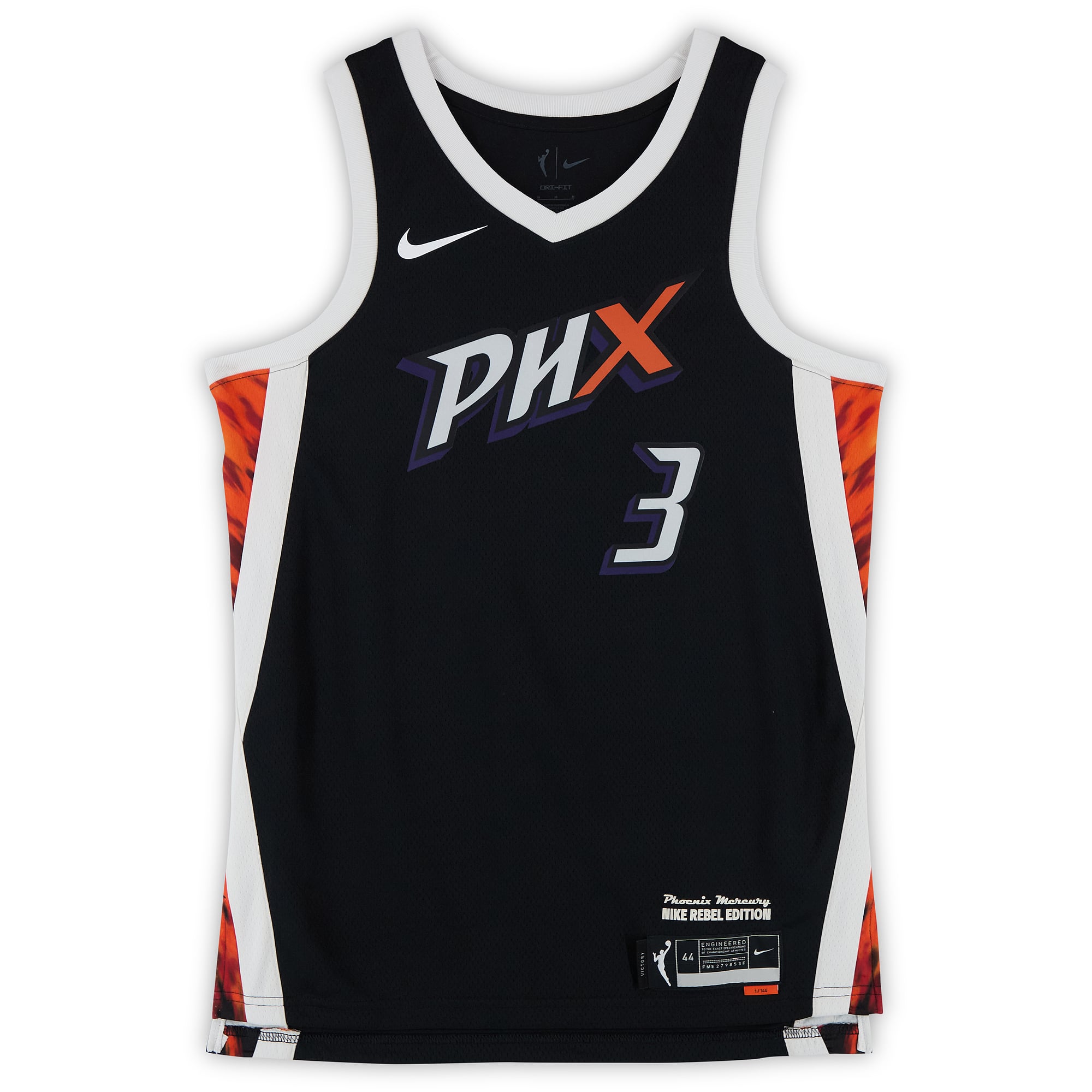 Maillot Nike Black Rebel Edition autographié par Diana Taurasi (Phoenix Mercury)