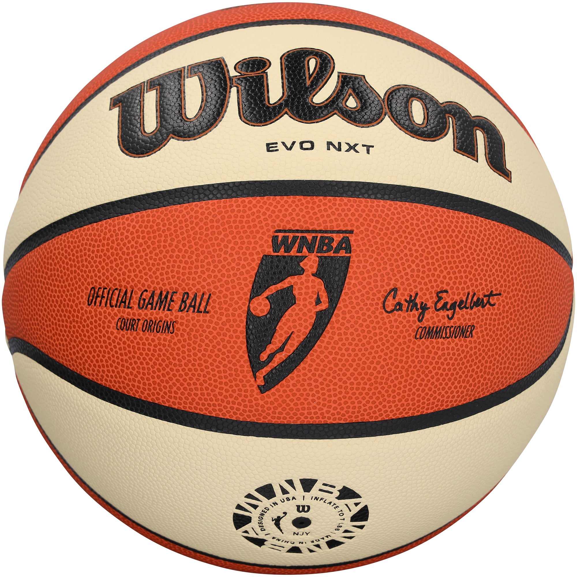 Ballon de basket-ball officiel WNBA Wilson autographié par Diana Taurasi (Phoenix Mercury)