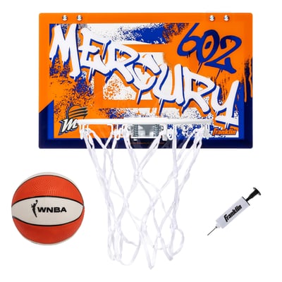 Phoenix Mercury Franklin Sports Over-the-Door Basketball Hoop Set