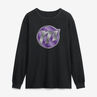 Phoenix Mercury  Metallic Mascot Long Sleeve T-Shirt - Black