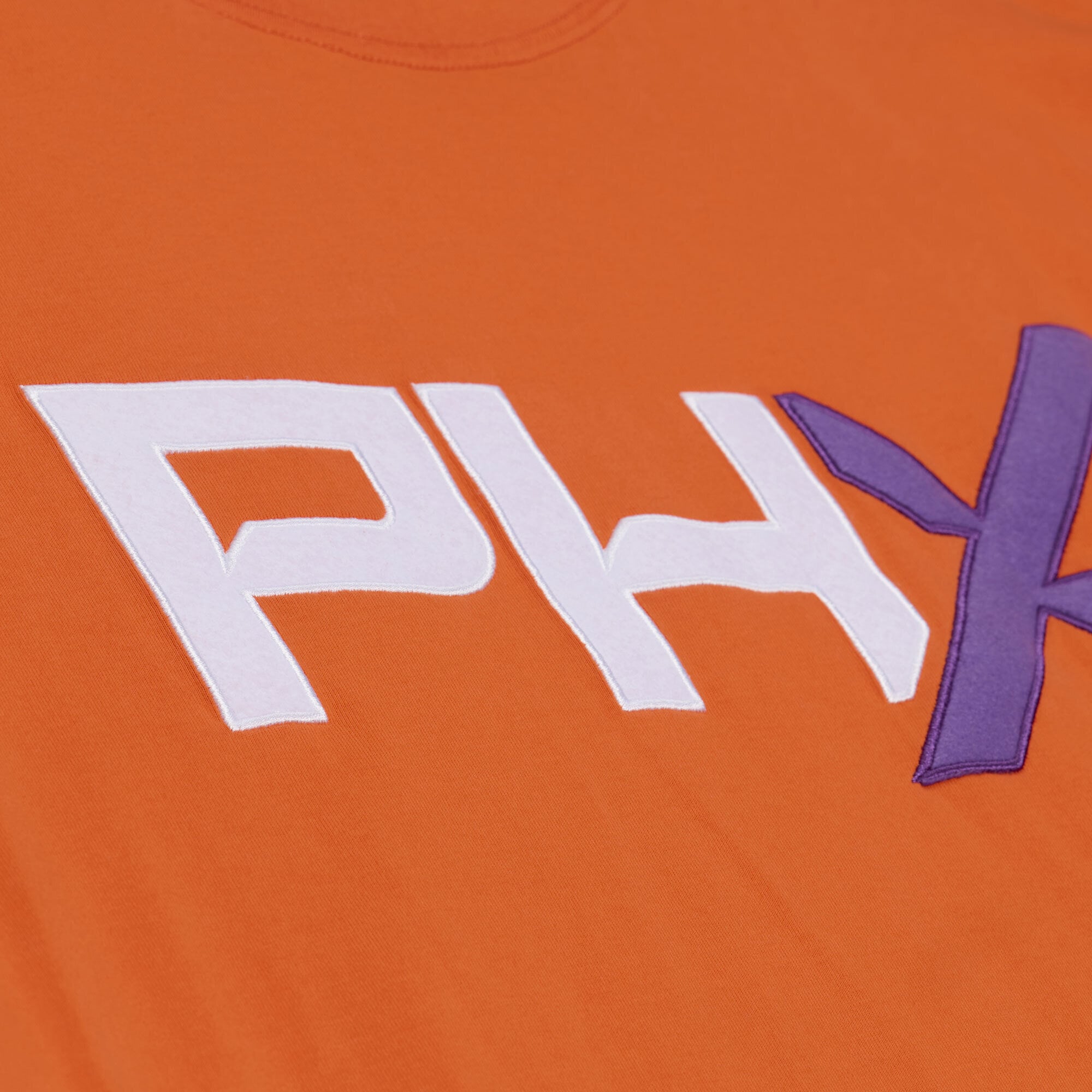 Men's Mitchell & Ness Orange Phoenix Mercury Logo Boxy T-Shirt