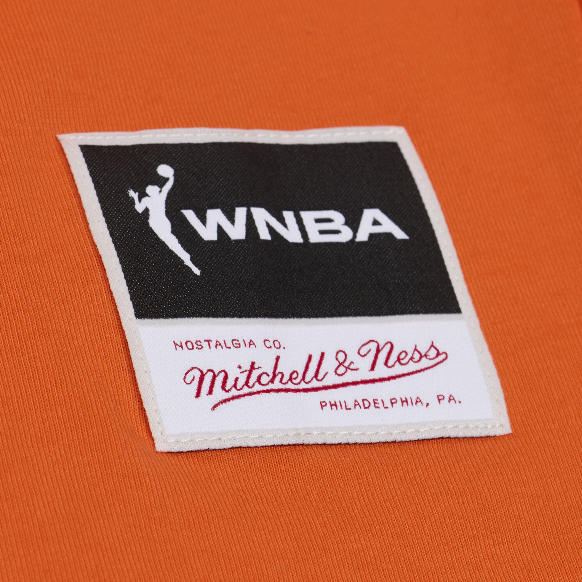 Men's Mitchell & Ness Orange Phoenix Mercury Logo Boxy T-Shirt