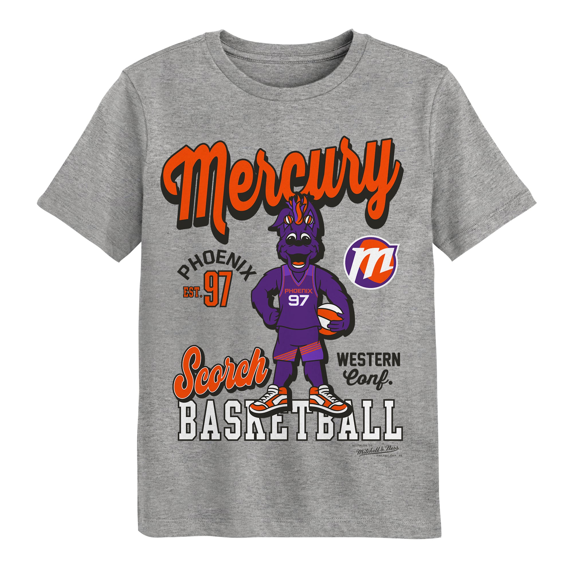 Preschool Mitchell & Ness  Gray Phoenix Mercury That Girl T-Shirt