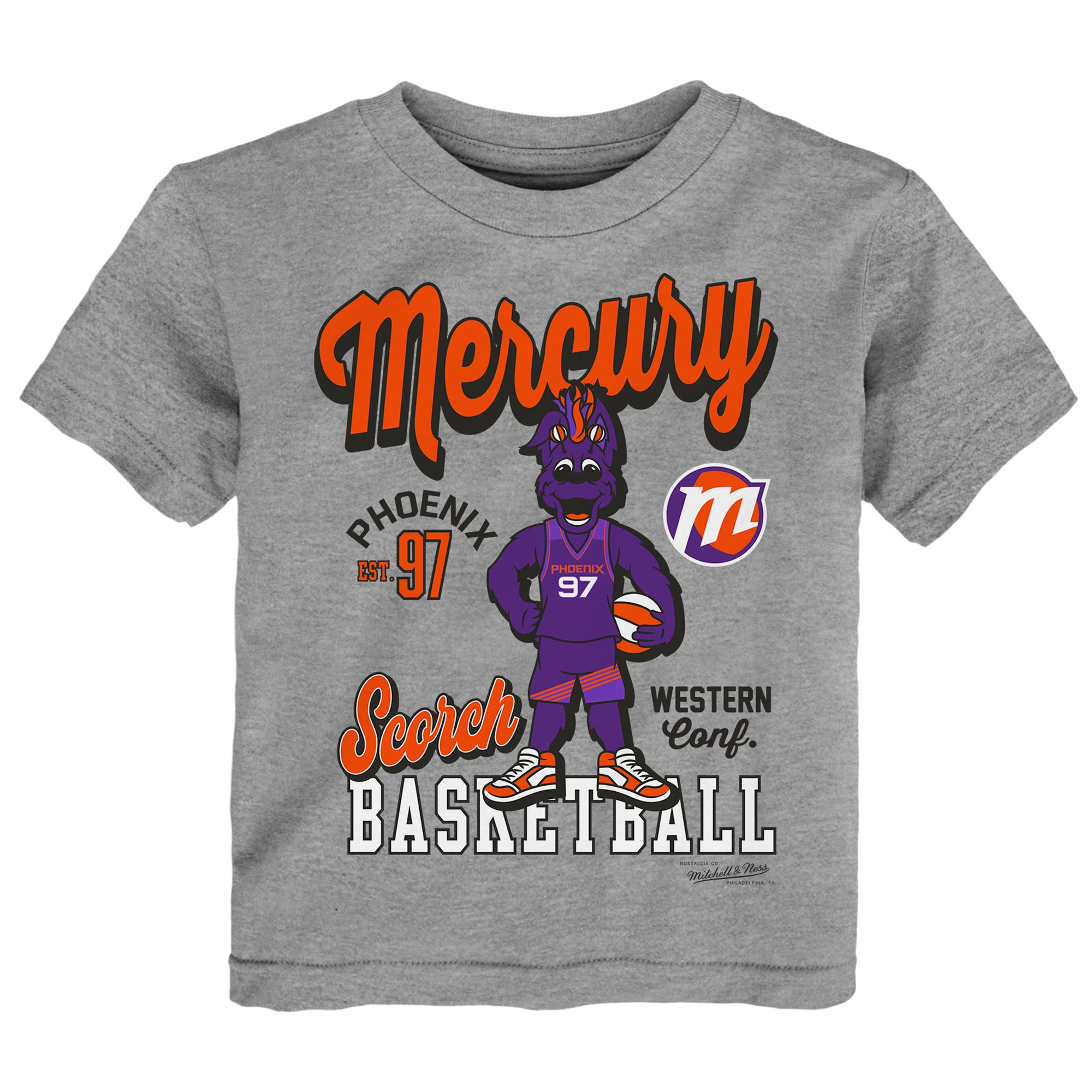 Toddler Mitchell & Ness Gray Phoenix Mercury That Girl T-Shirt