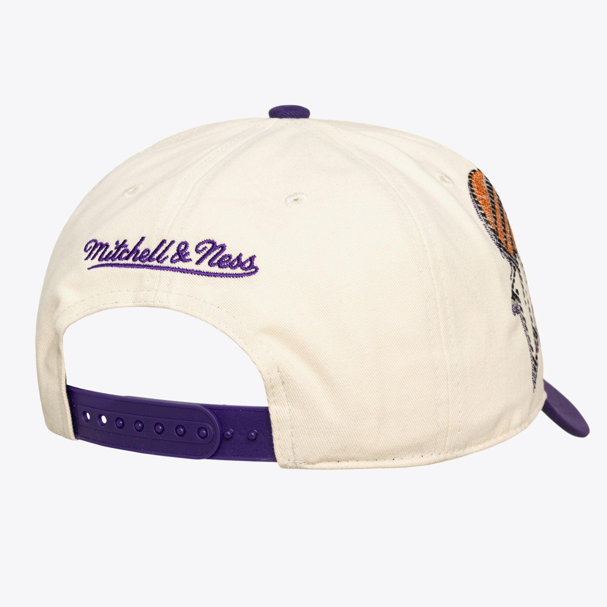 Casquette unisexe Mitchell & Ness crème Phoenix Mercury Big Time Pro Crown ajustable