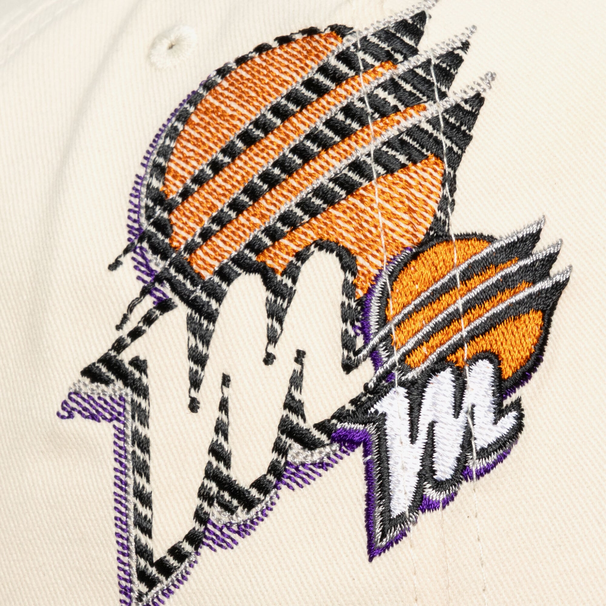 Casquette unisexe Mitchell & Ness crème Phoenix Mercury Big Time Pro Crown ajustable