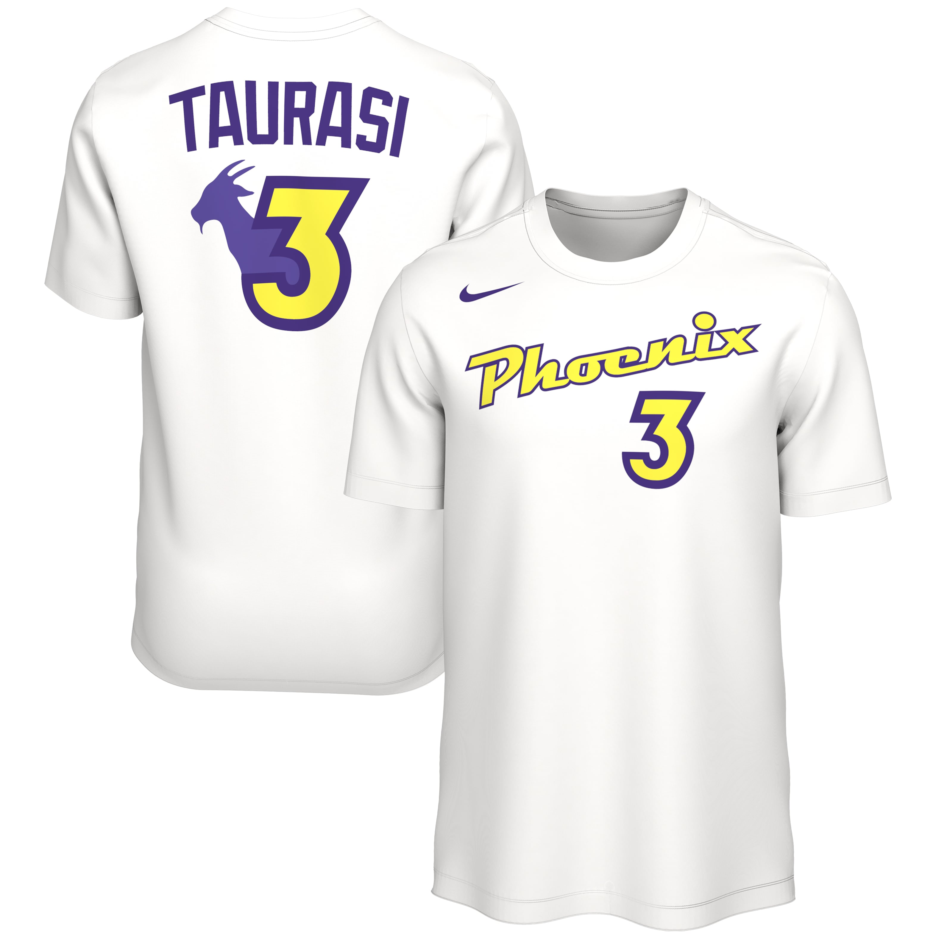 Unisex Nike Diana Taurasi White Phoenix Mercury Ring of Honor GOAT T-Shirt