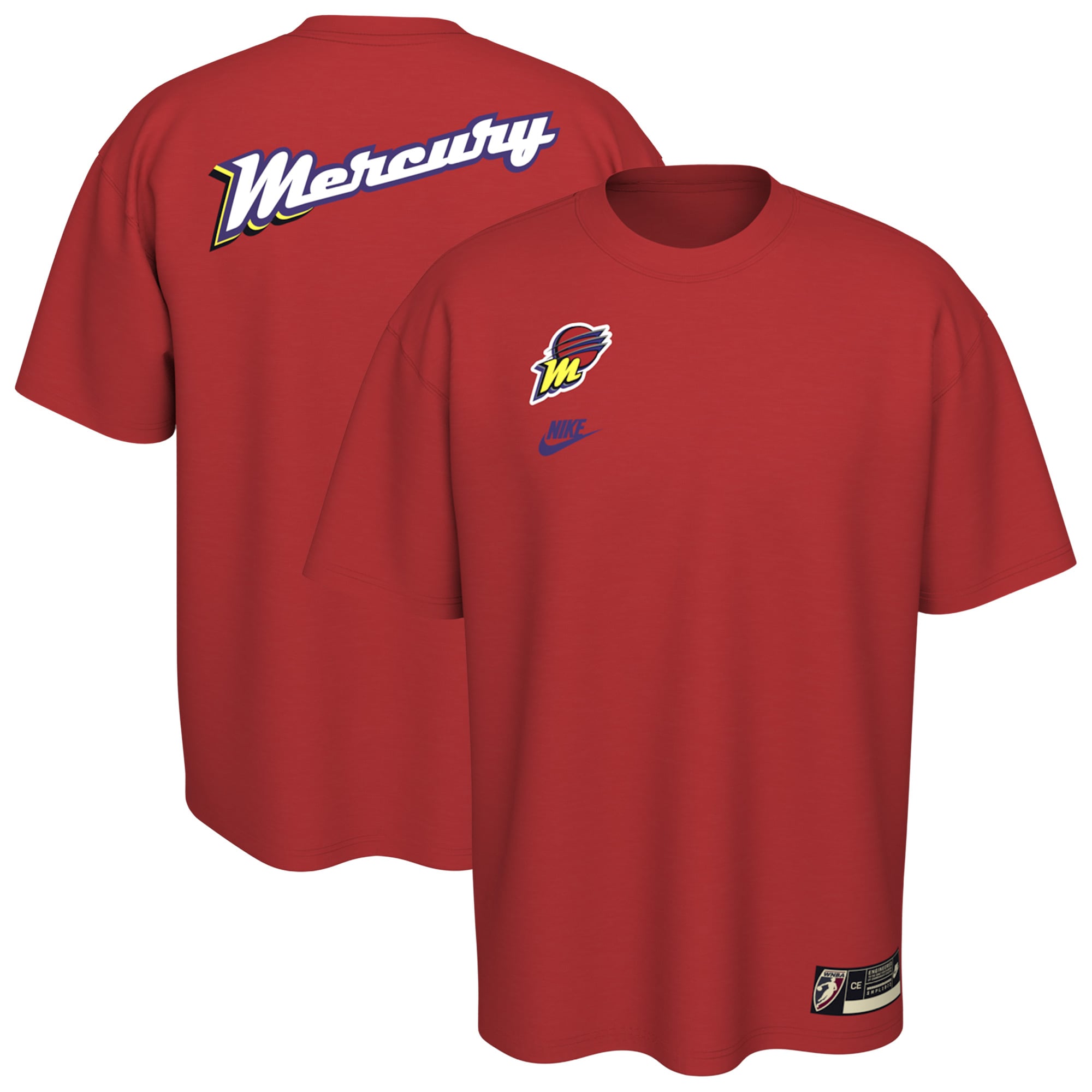 Unisex Nike Red Phoenix Mercury Throwback Premium T-Shirt - Court Origins